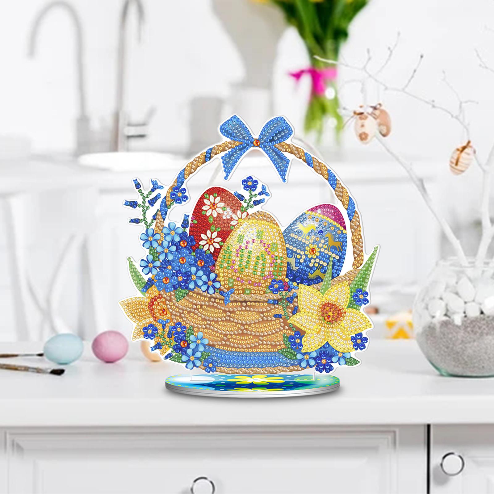 DIY Diamond Painting Arts Crafts Diamond Drawing for Adult Easter Egg Basket