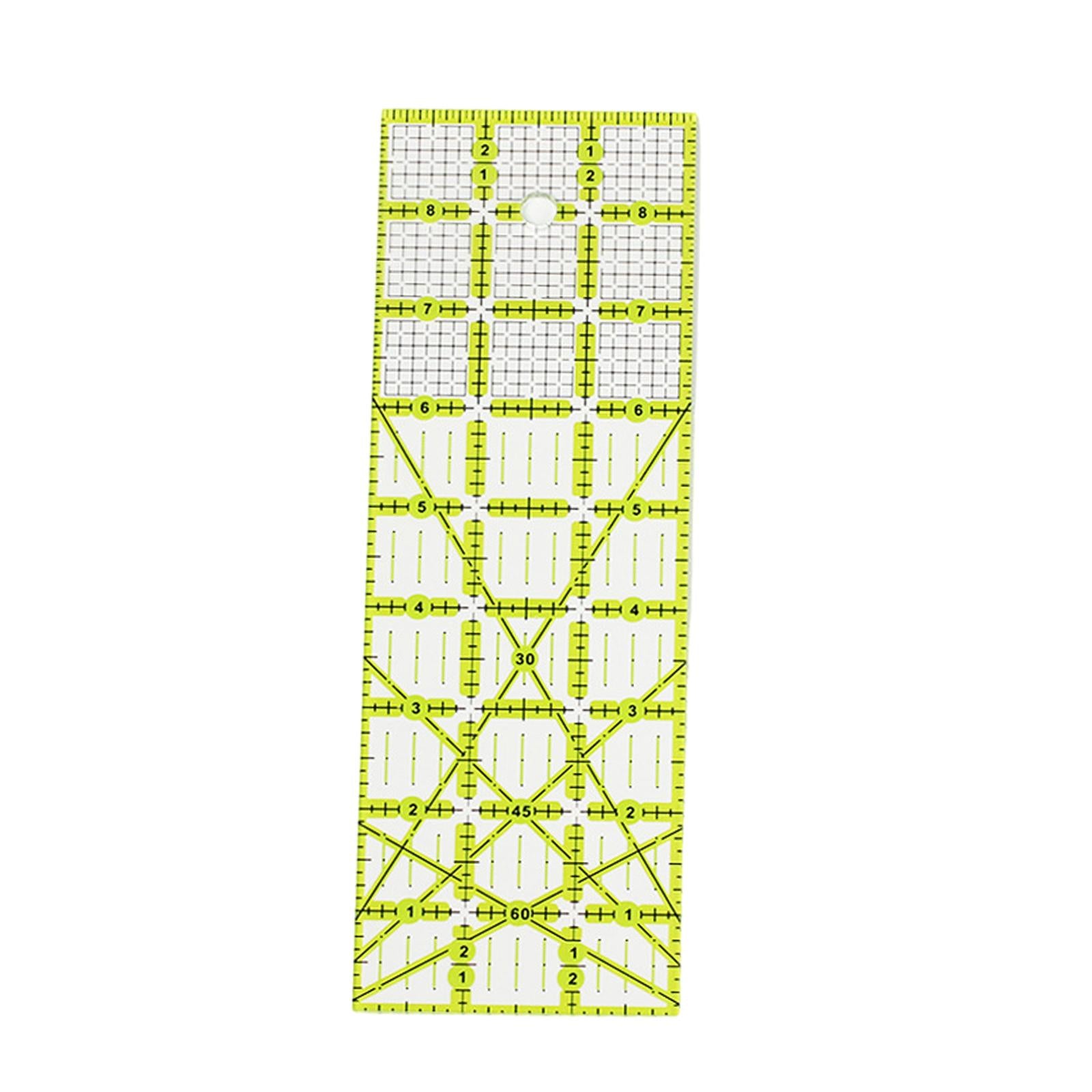 Acrylic Patchwork Ruler Cutting Ruler 9 inch Clear and Accurate Handmade