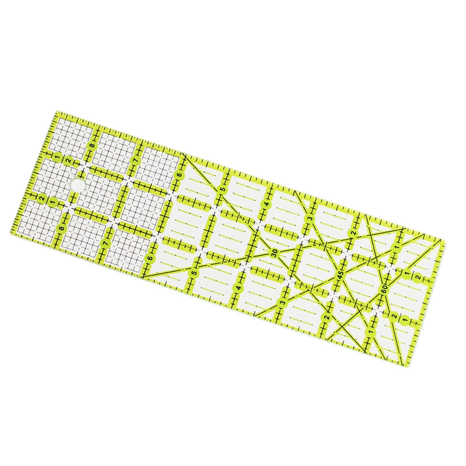 Acrylic Patchwork Ruler Cutting Ruler 9 inch Clear and Accurate Handmade