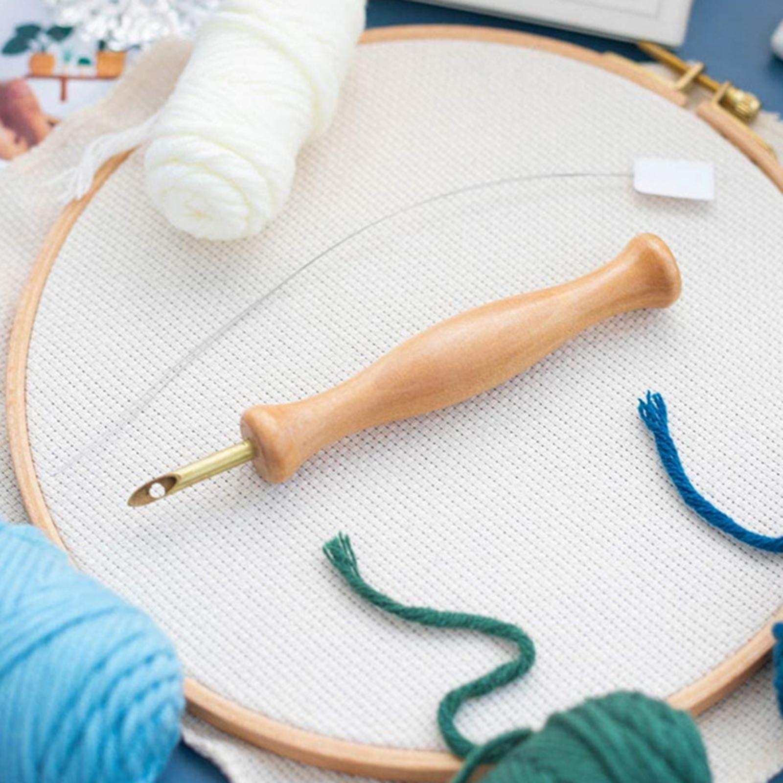 Embroidery Kit Stitching Punch Sewing Pins Needles for Beginners 5.5x4x2cm