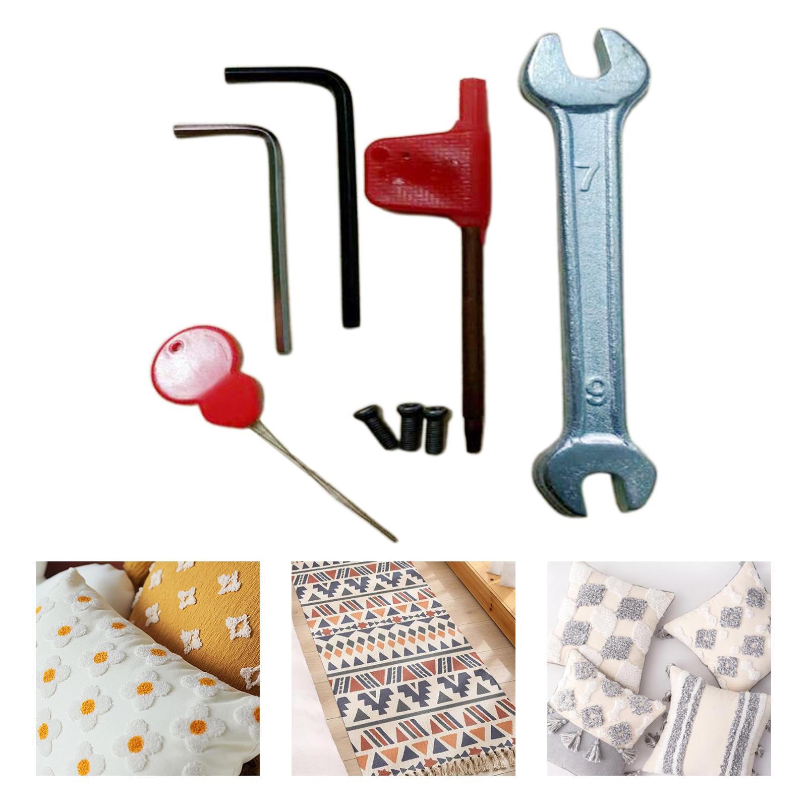 Portable Tufting Gun Tool Set DIY Supplies Craft Home Rugs Embroidery Parts