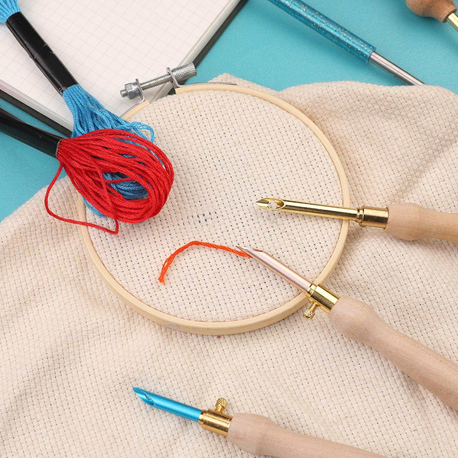 Embroidery Pen Punch Needle Kits Making Crafts Tools  Without scissors