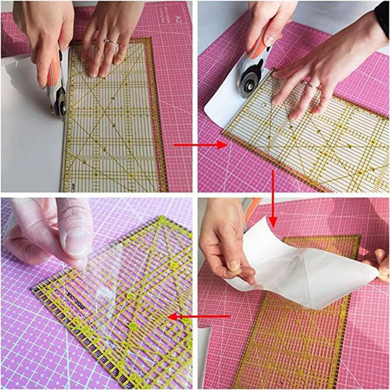 Non-Slip Grip Roll DIY Invisible for Quilting Ruler Template Household