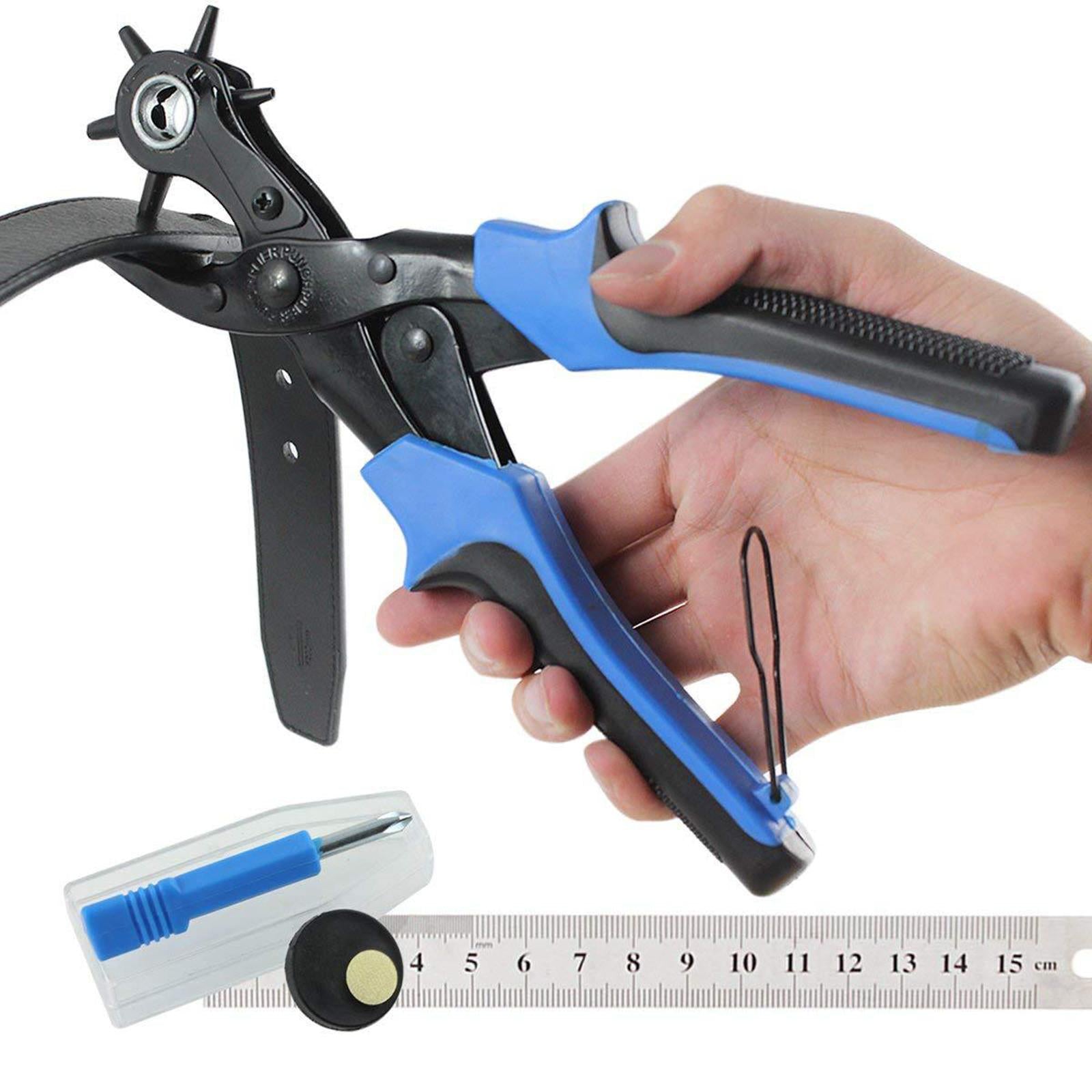 Leather Belt Hole Punch Grind Rod Hand Punching for Card Watch Bands Strap