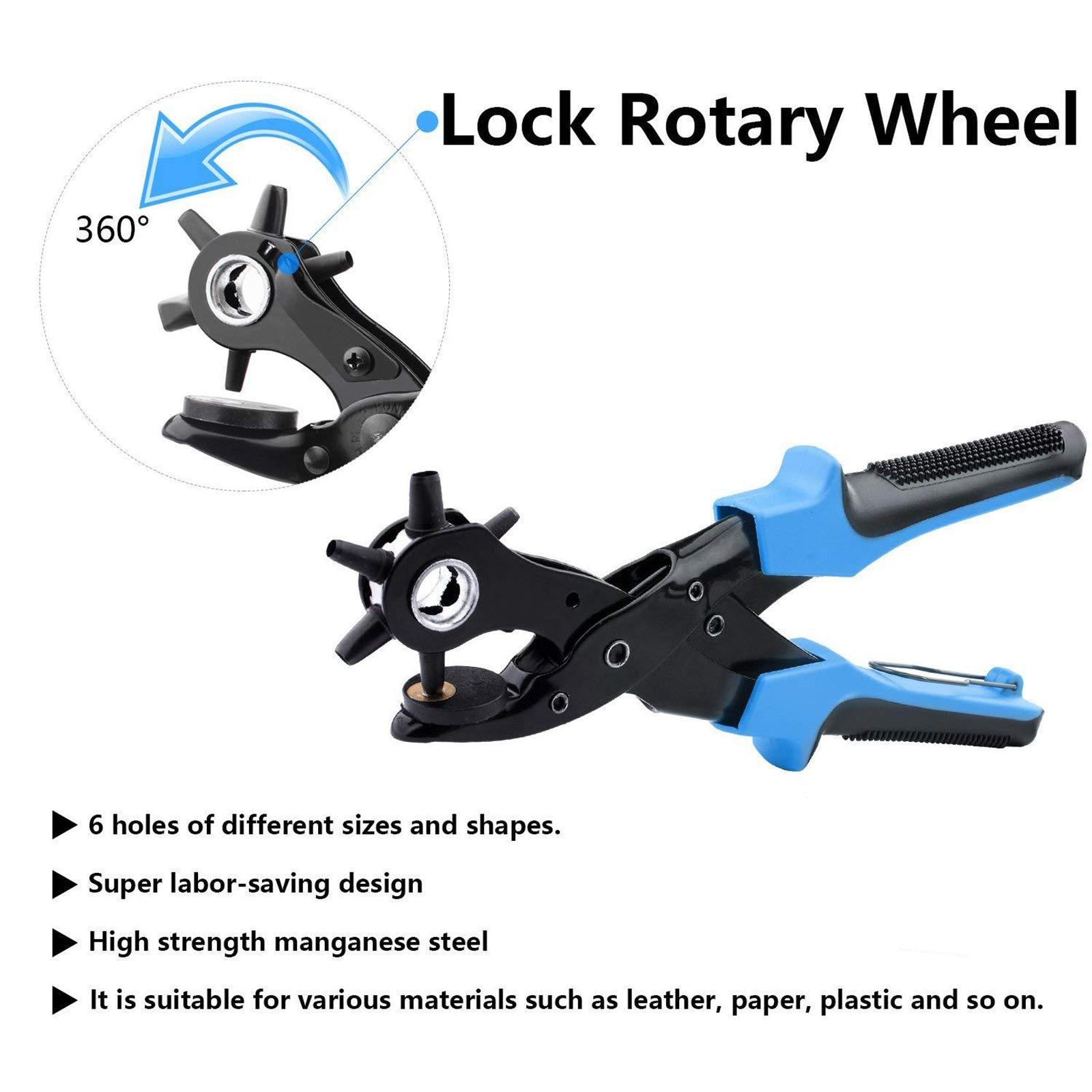 Leather Belt Hole Punch Grind Rod Hand Punching for Card Watch Bands Strap