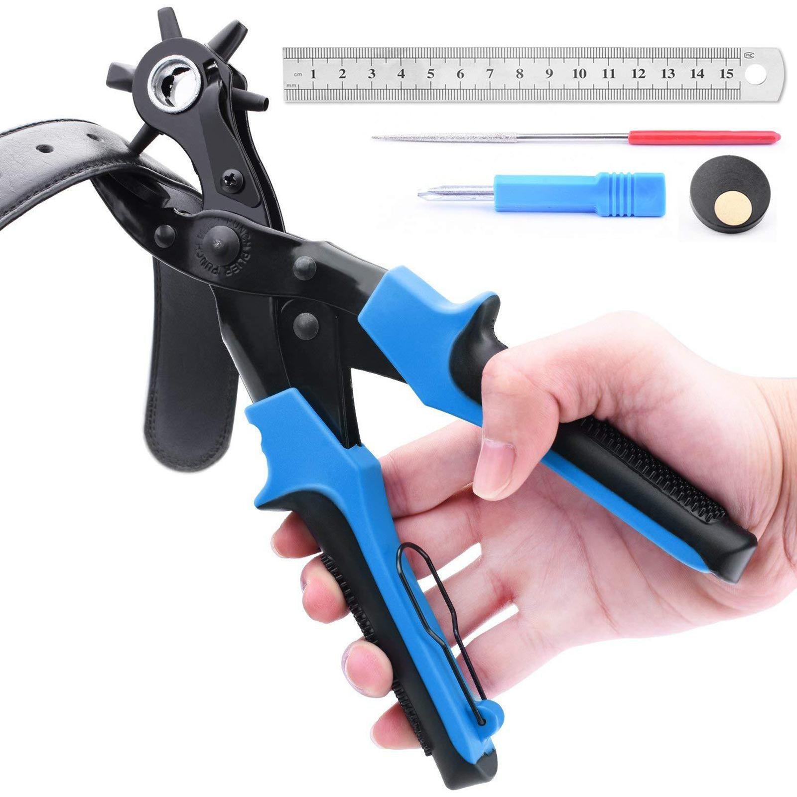 Leather Belt Hole Punch Grind Rod Hand Punching for Card Watch Bands Strap