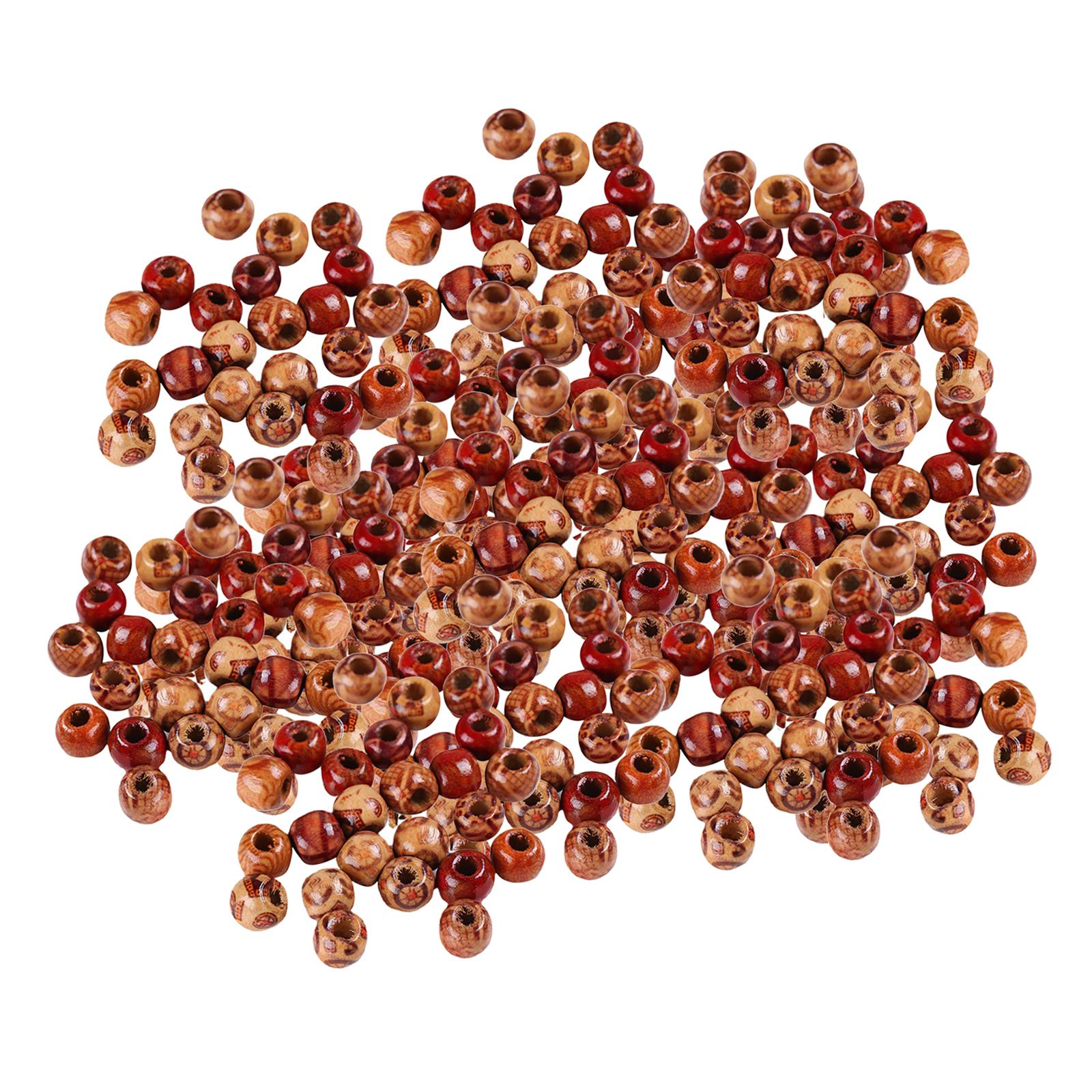 Natural Wooden Beads DIY Craft Handmade Decorations for Jewelry Making 12mm