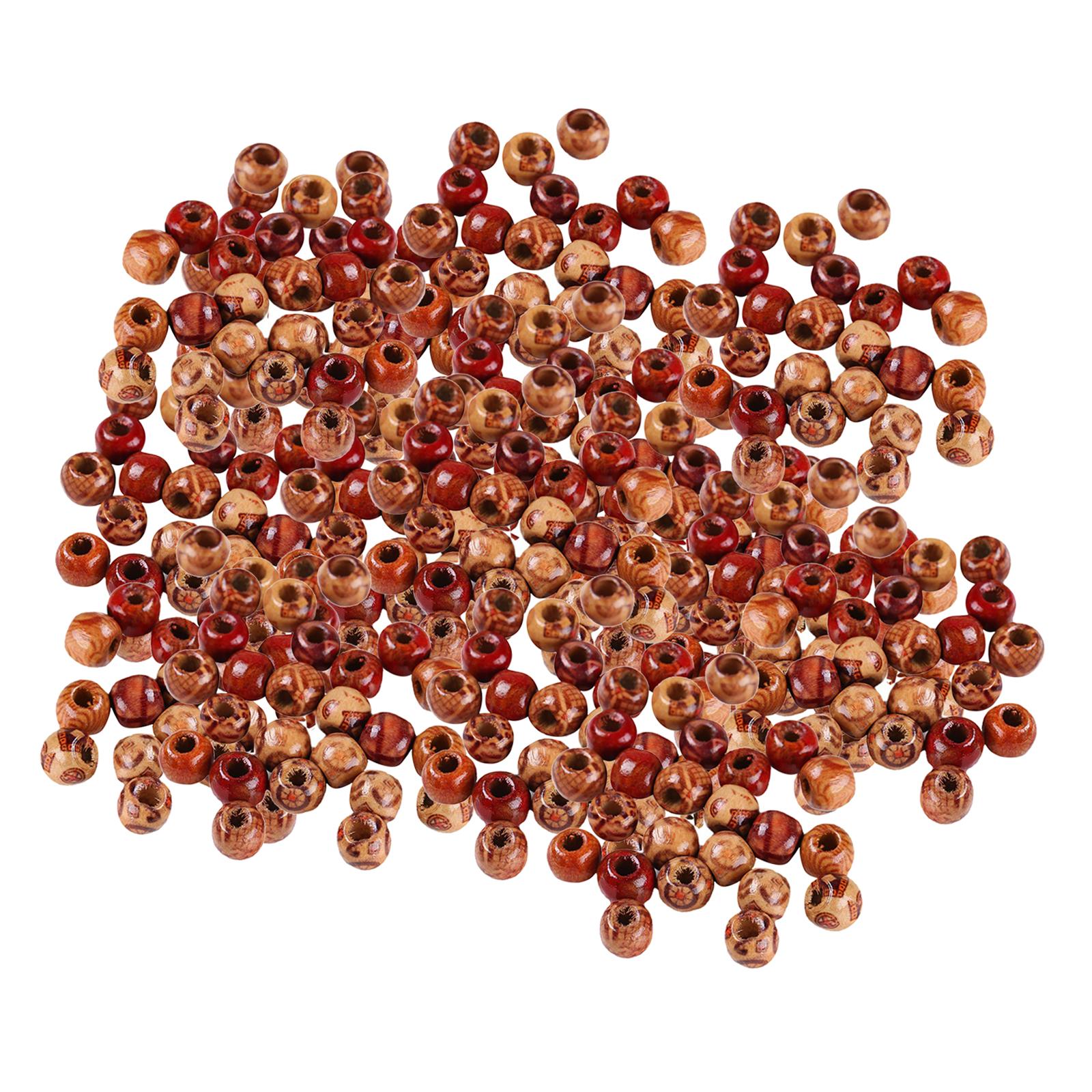 Natural Wooden Beads DIY Craft Handmade Decorations for Jewelry Making 12mm