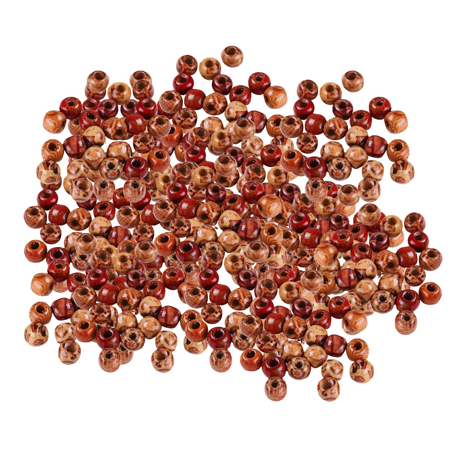 Natural Wooden Beads DIY Craft Handmade Decorations for Jewelry Making 12mm