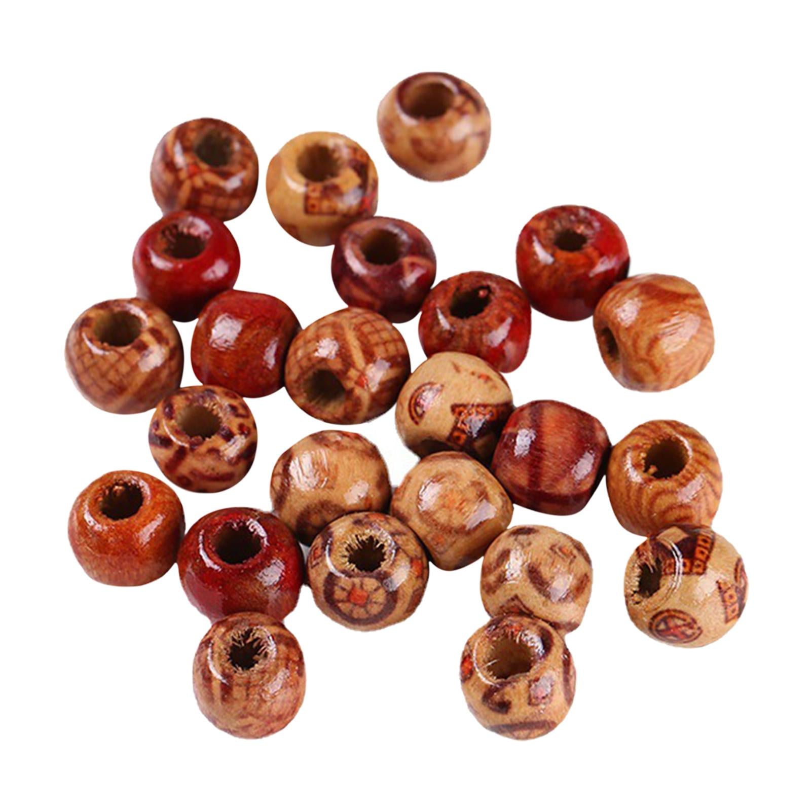 Natural Wooden Beads DIY Craft Handmade Decorations for Jewelry Making 12mm
