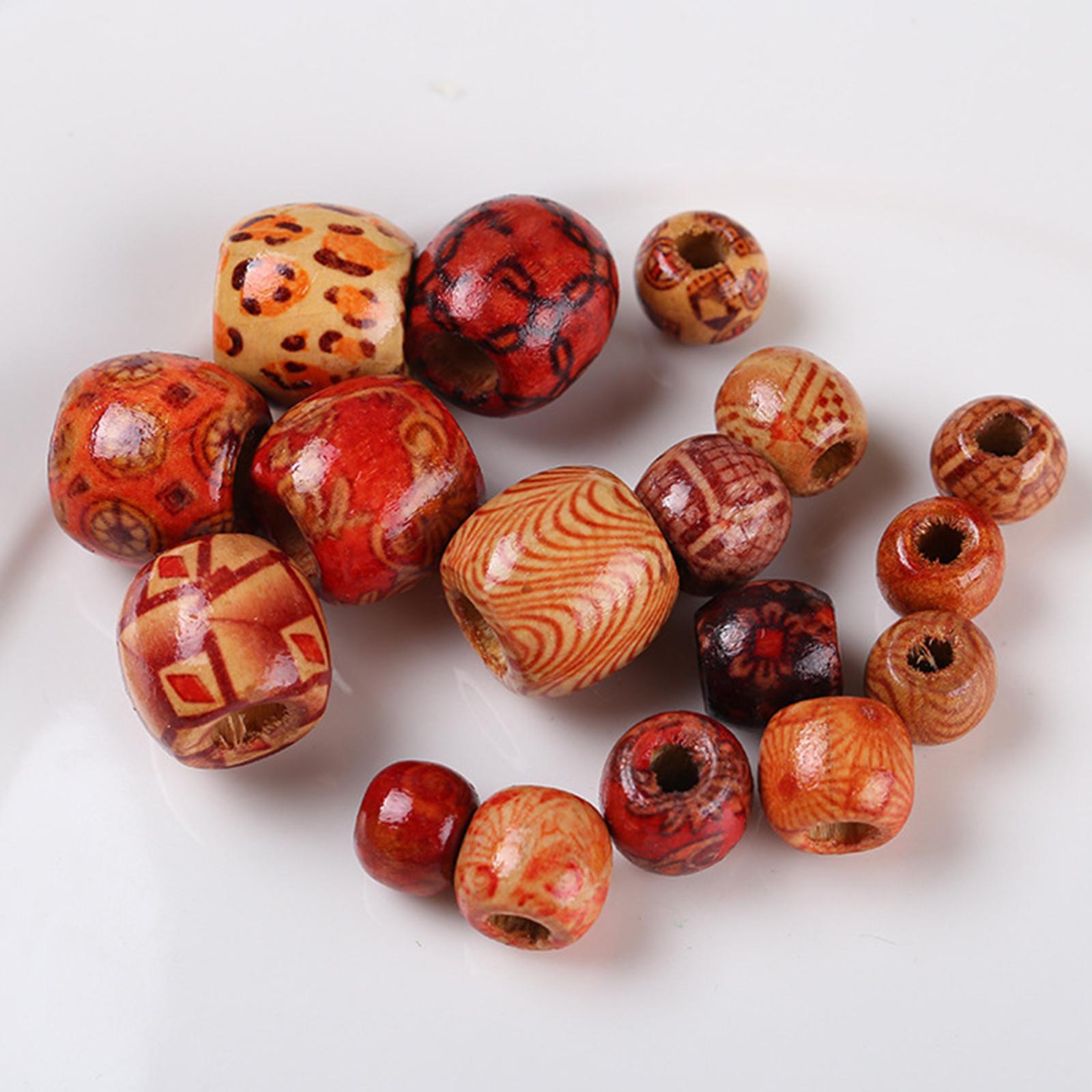 Natural Wooden Beads DIY Craft Handmade Decorations for Jewelry Making 17mm