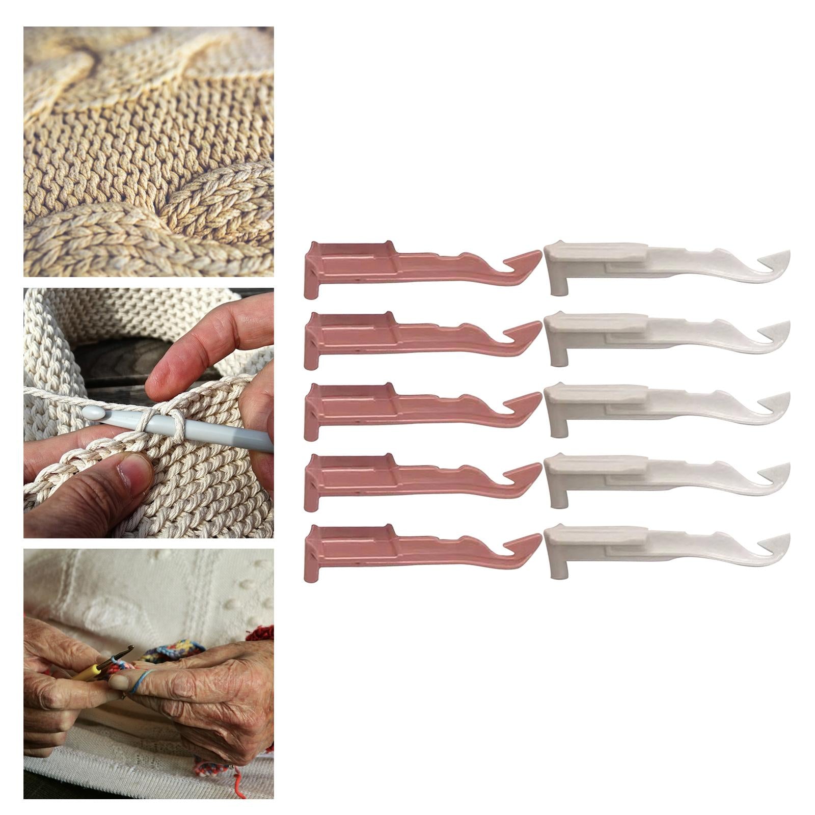10x Knitting Hooks 48-Needle Knitting Machine Accessories Yarn Threader