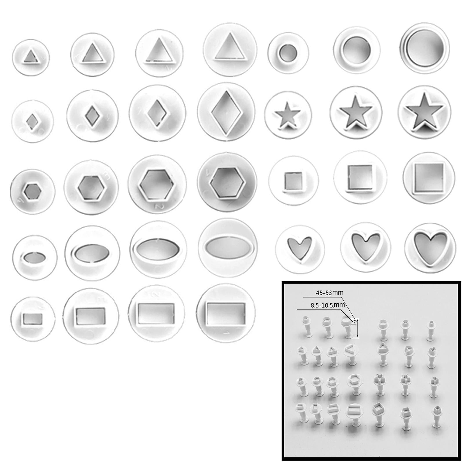 Earring Cutting Mold Handmade Baking Mould DIY for Cookie Cake 32 Piece