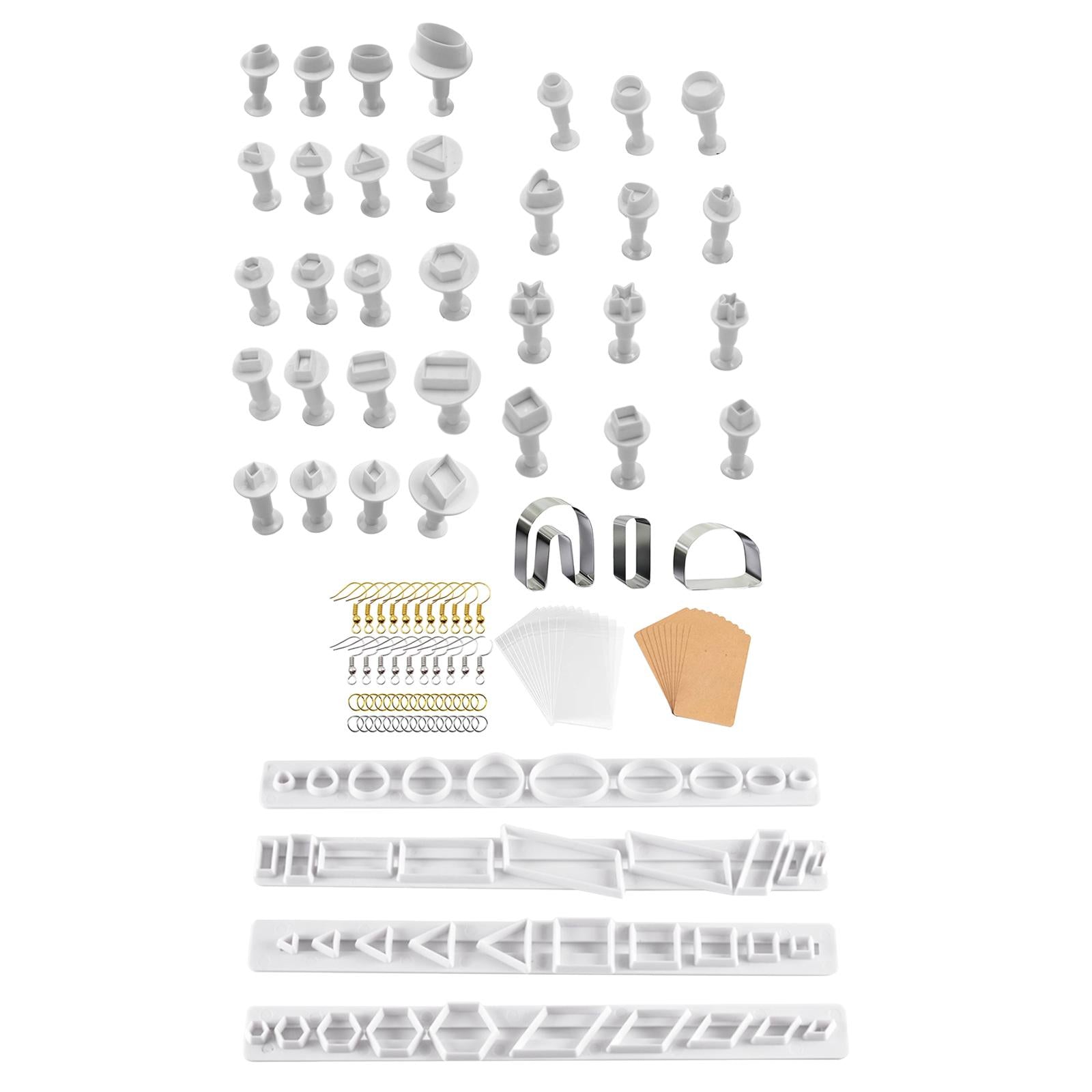 Earring Cutting Mold Handmade Baking Mould DIY for Cookie Cake 32 Piece