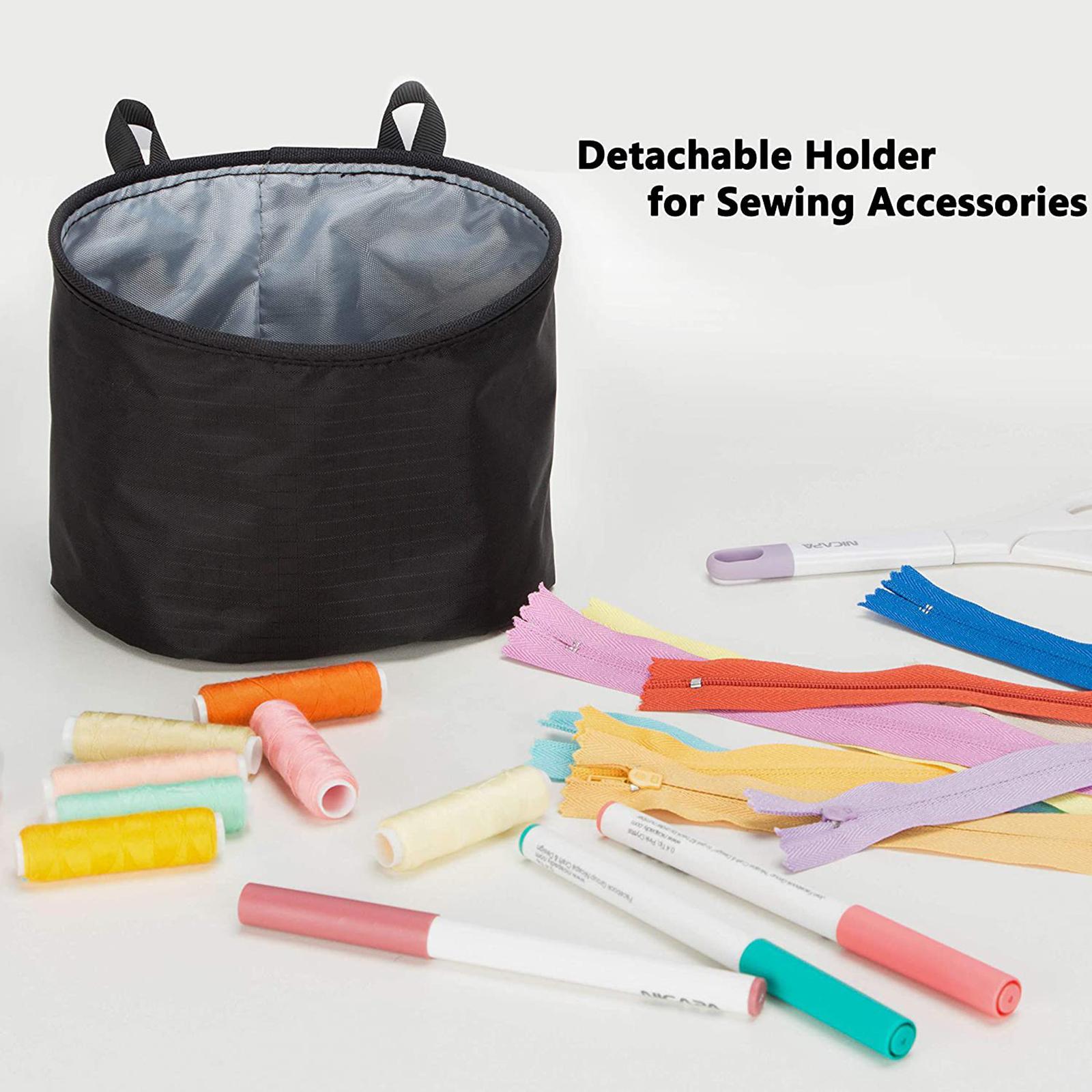 Quilted Sewing Machine Pad with Storage Pockets for Table Sewing Machine Mat