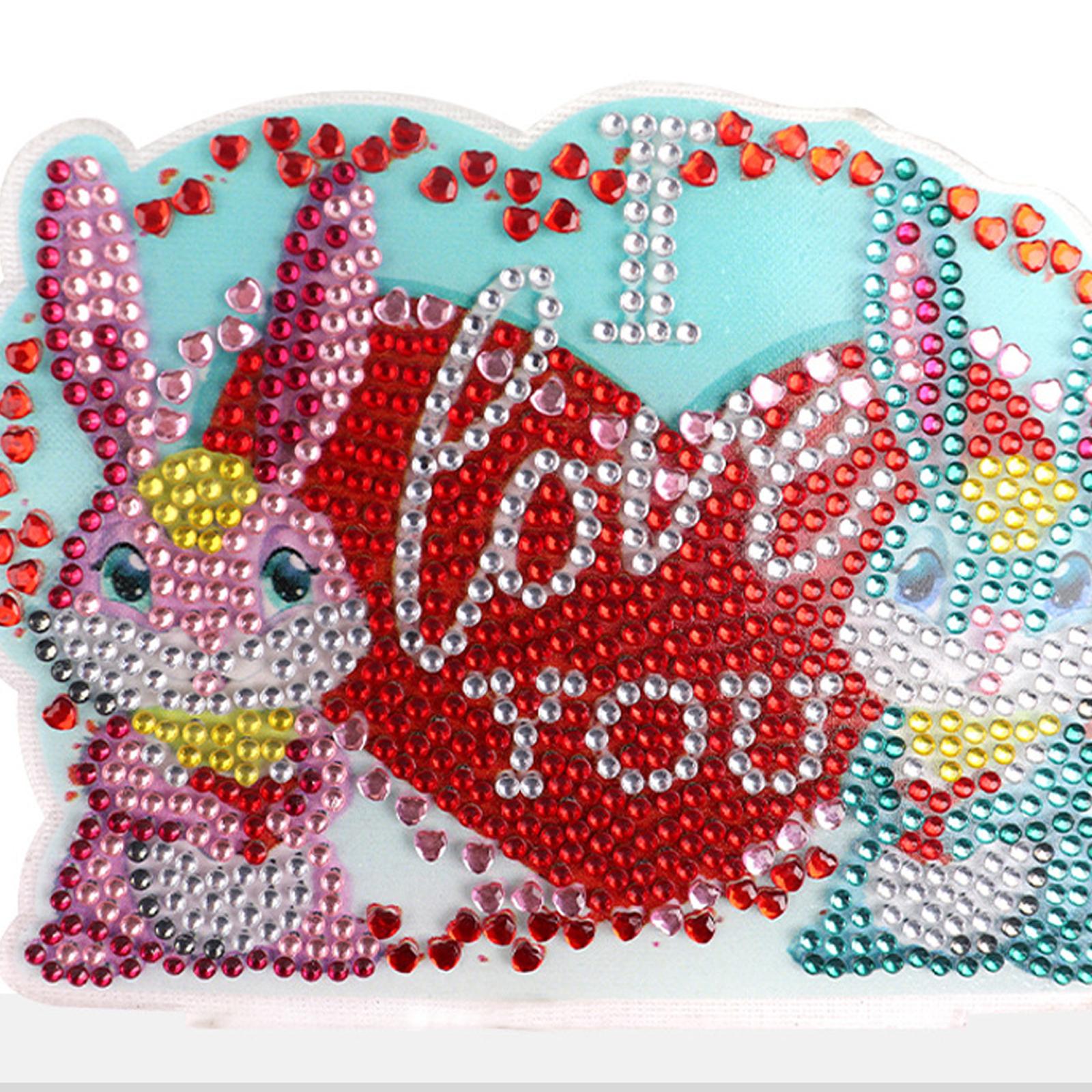 DIY 5D Diamond Painting Easter Bunny Ornament for Kids Adults Holiday Gift A