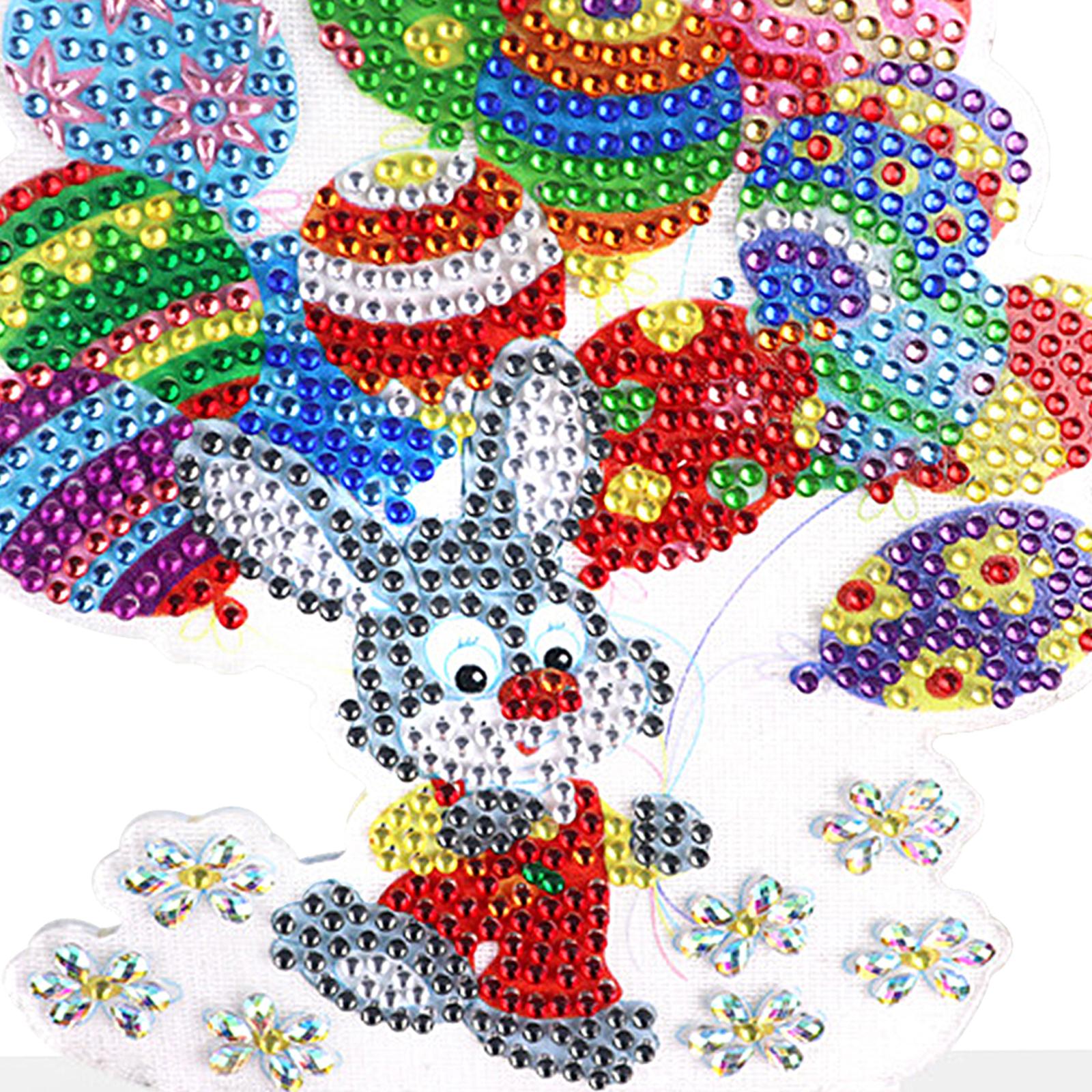 DIY 5D Diamond Painting Easter Bunny Ornament for Kids Adults Holiday Gift E