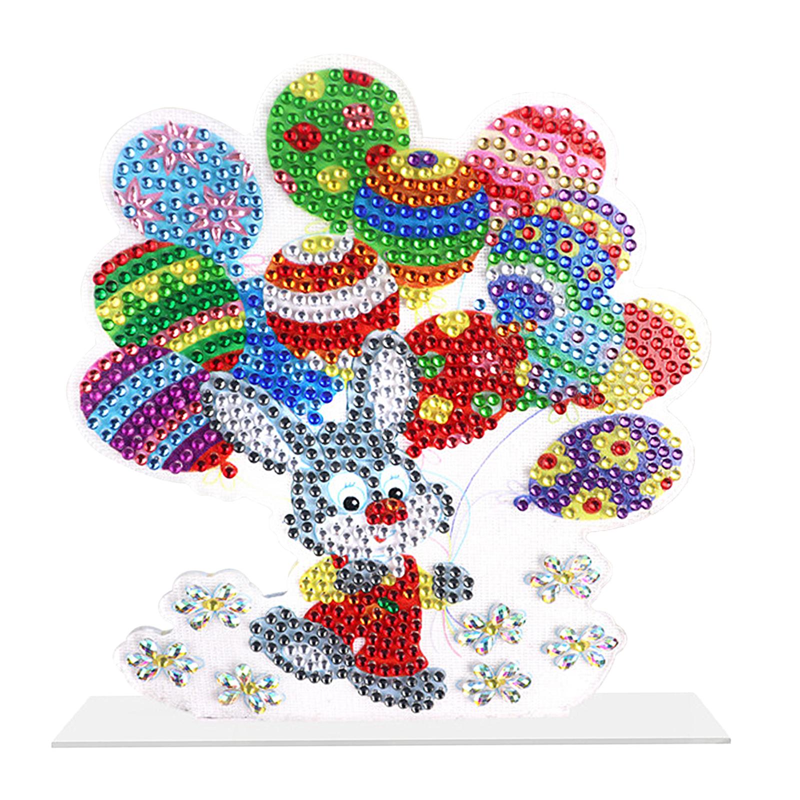DIY 5D Diamond Painting Easter Bunny Ornament for Kids Adults Holiday Gift E