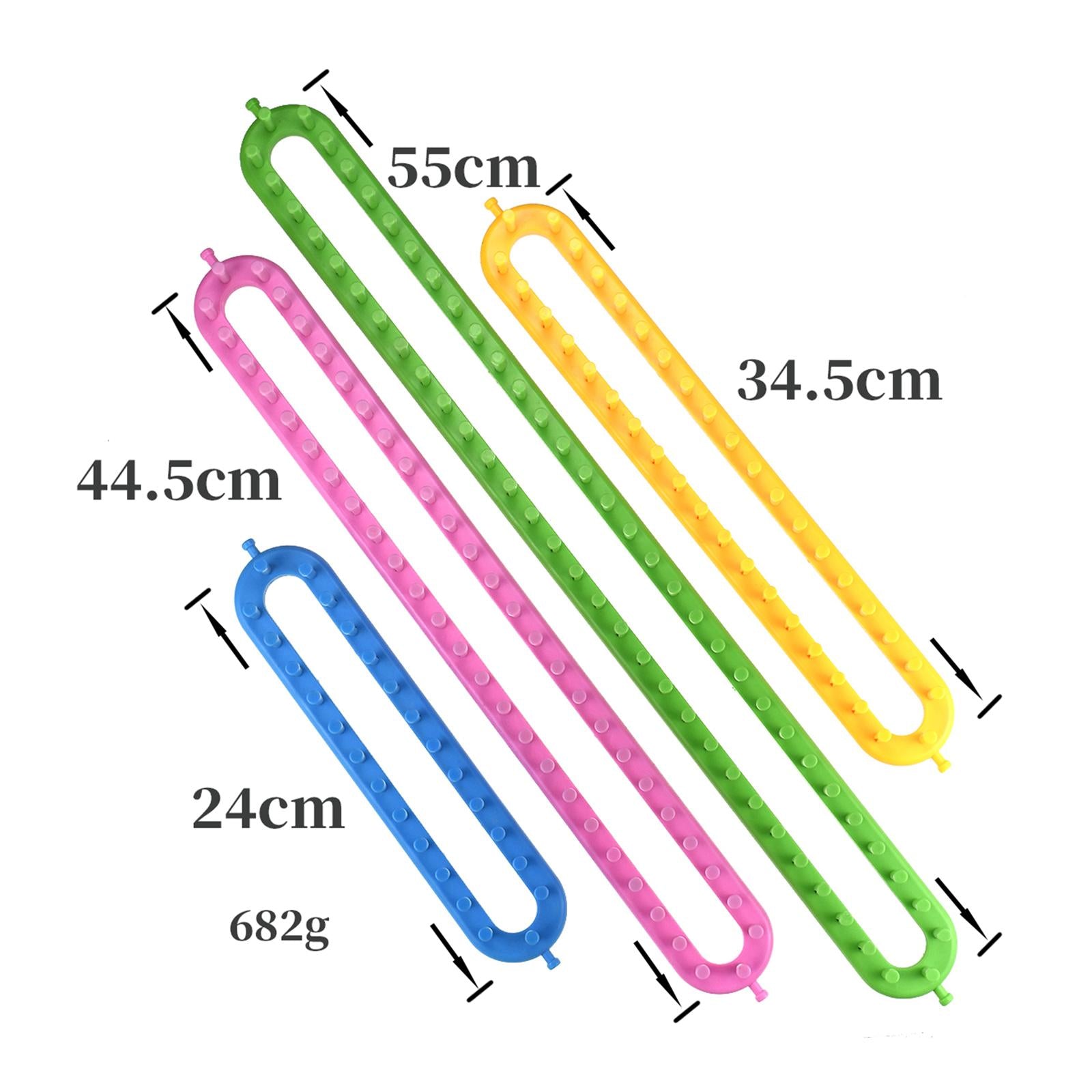 Rectangular 4Pcs Knitting Looms Hat DIY Colorful Sock Craft Gift Weaver Tool