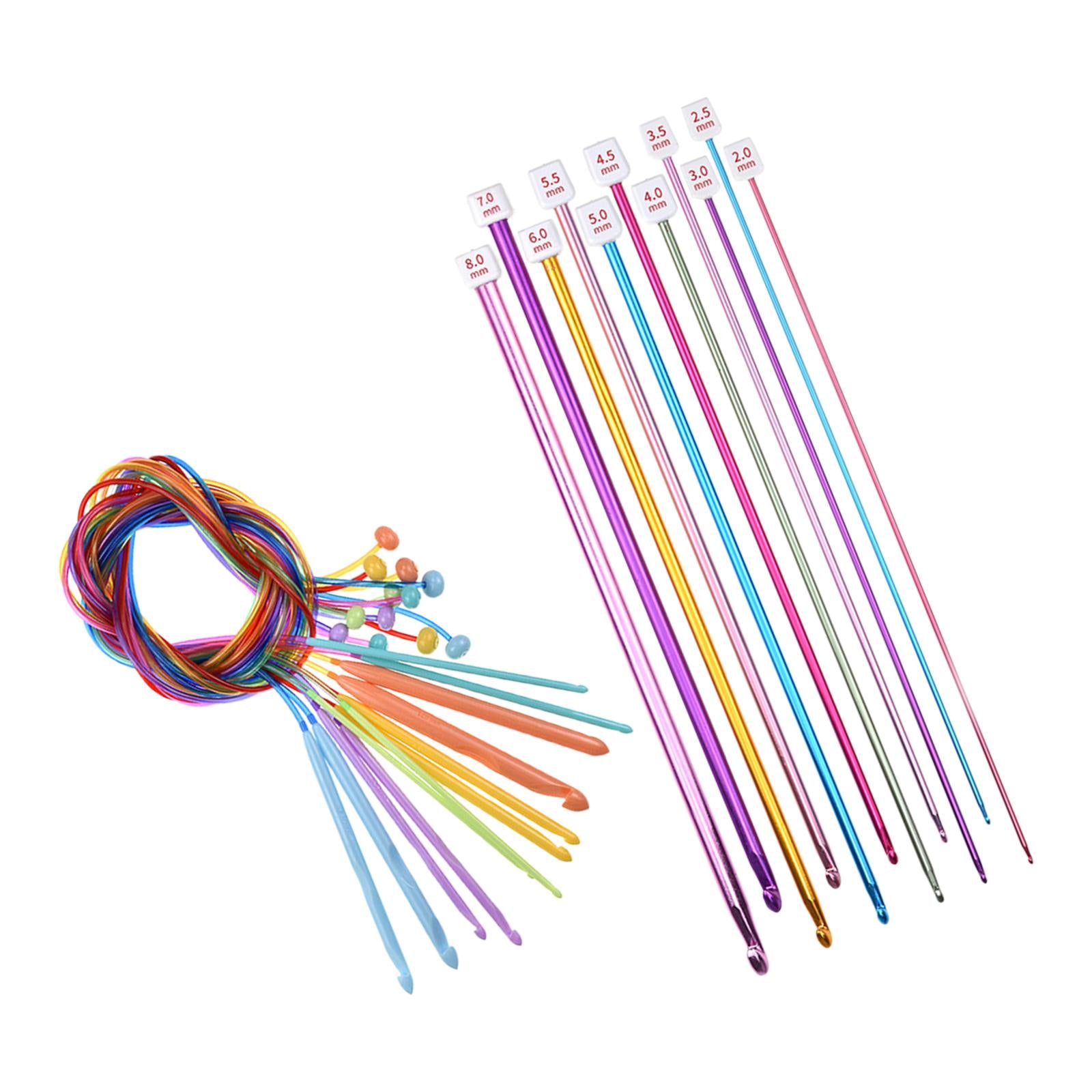 Knitting Needles Set Bamboo Circular Sweater Handmade Weave Tapestry Craft C