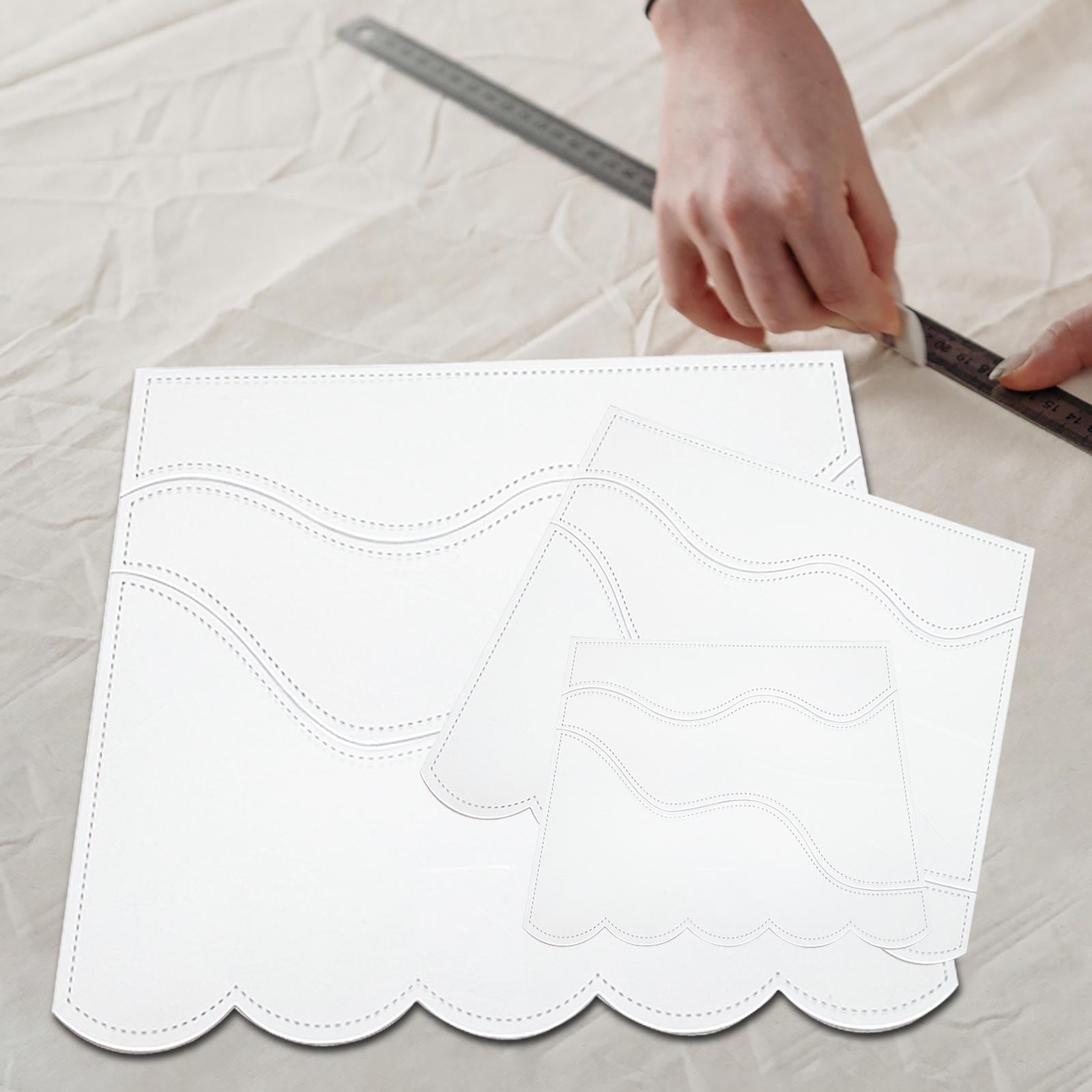 Quilting Ruler Wave Shaped Arcrylic Clear for Tailor Sewing Machine Home L