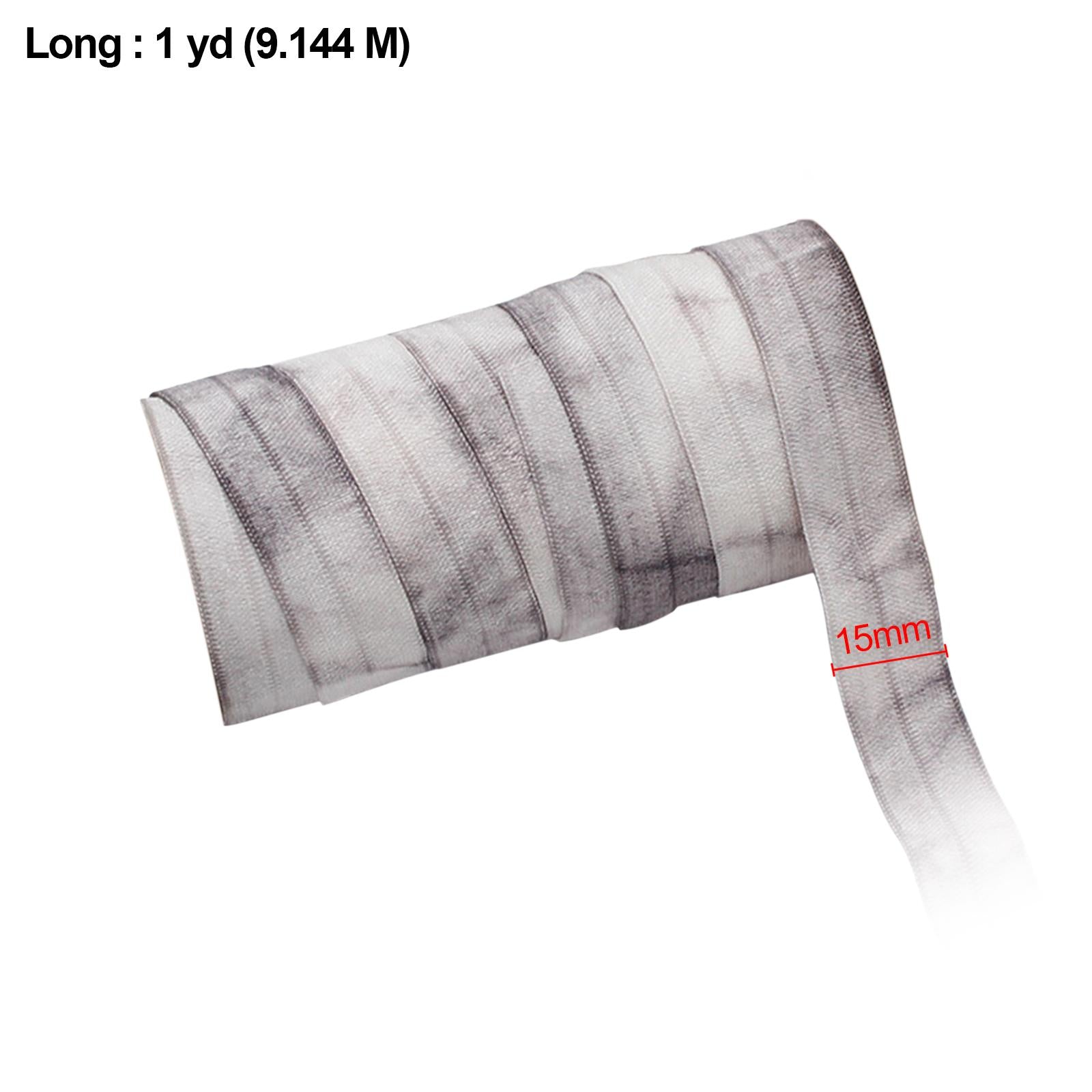 1 Roll 10 Yard Elastic Band Spandex Belt Straps DIY Sewing Couch Gray White