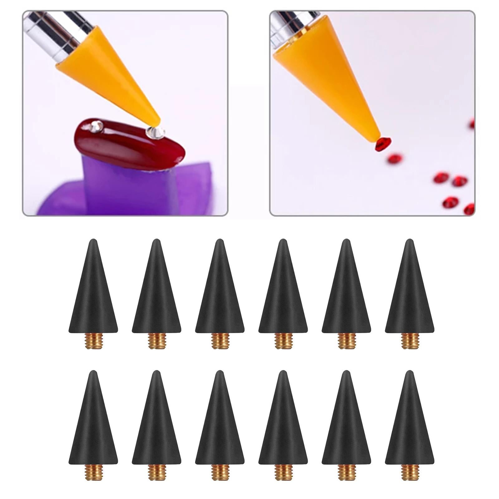12x DIY Diamond Painting Pen Point Drill Pen Replace Accessories black