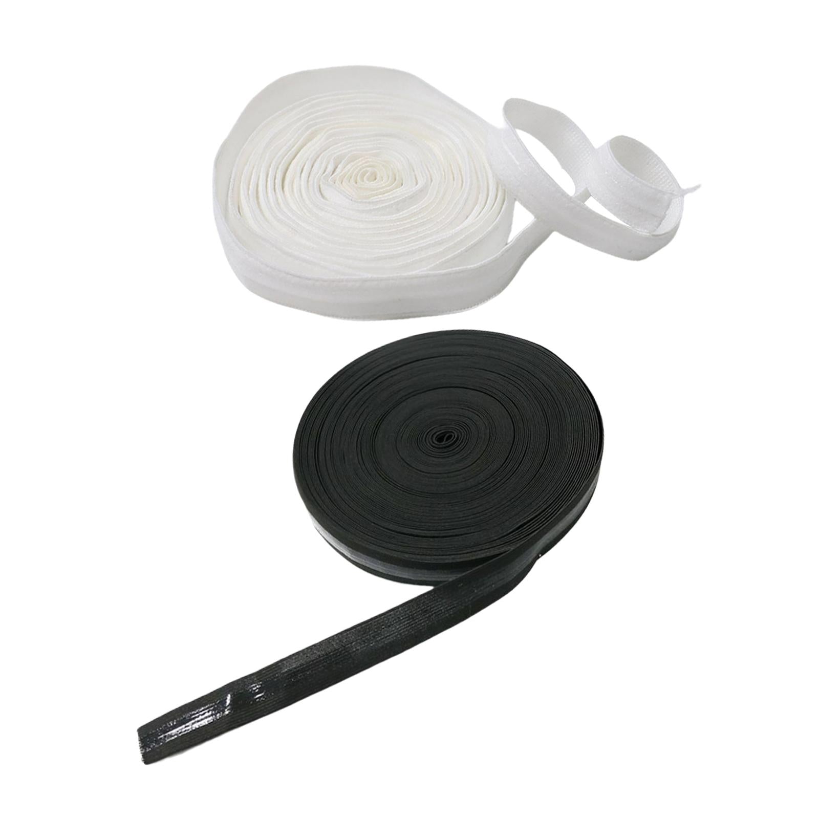 Non-Slip Hair Band Sewing Project Elastic Band Silicone Gripper for Garment Black
