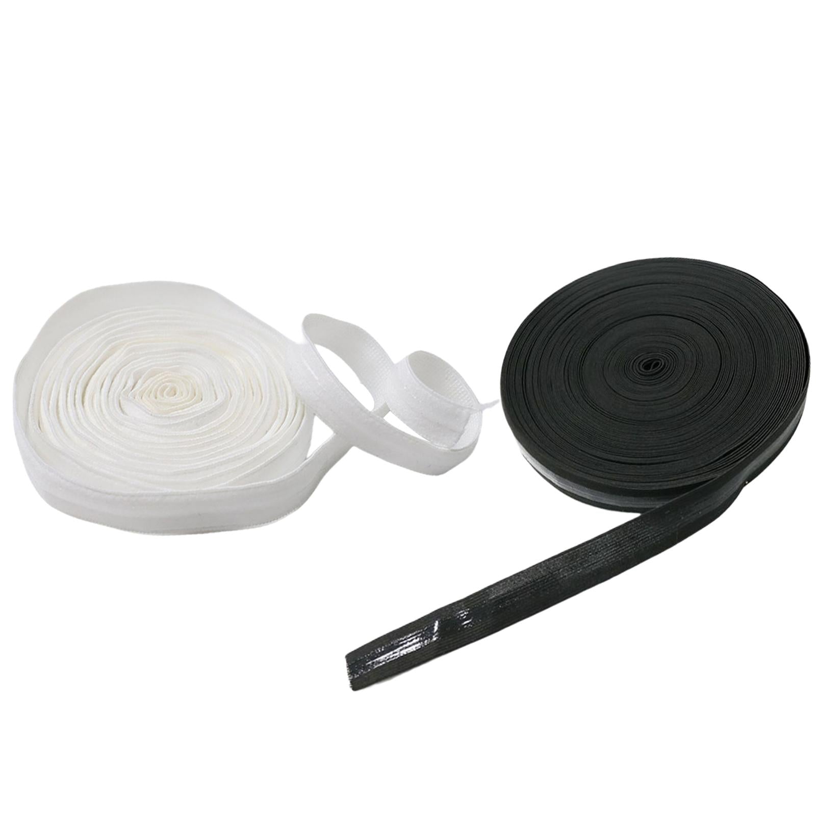 Non-Slip Hair Band Sewing Project Elastic Band Silicone Gripper for Garment Black