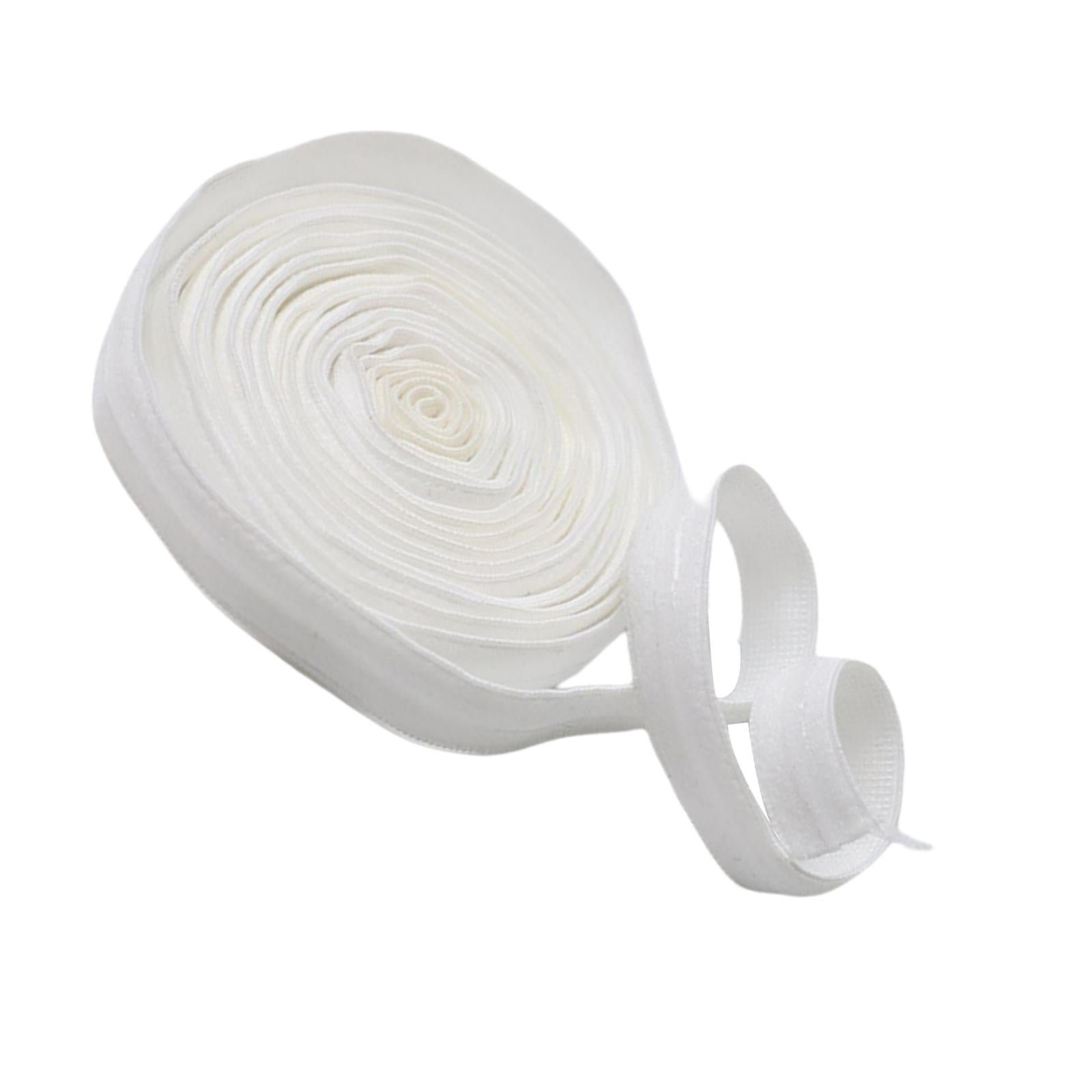 Non-Slip Hair Band Sewing Project Elastic Band Silicone Gripper for Garment White