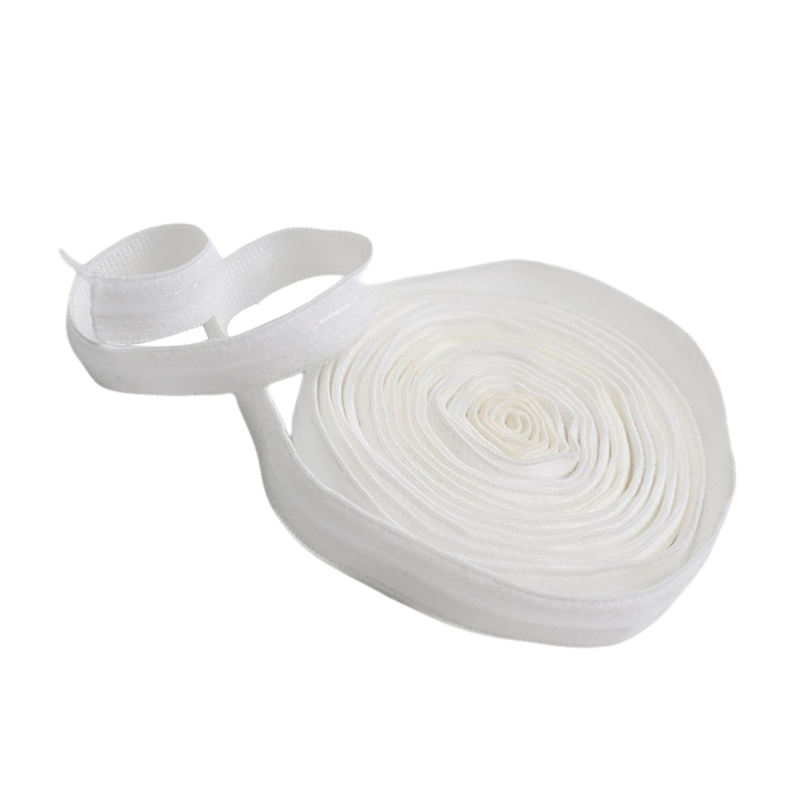 Non-Slip Hair Band Sewing Project Elastic Band Silicone Gripper for Garment White
