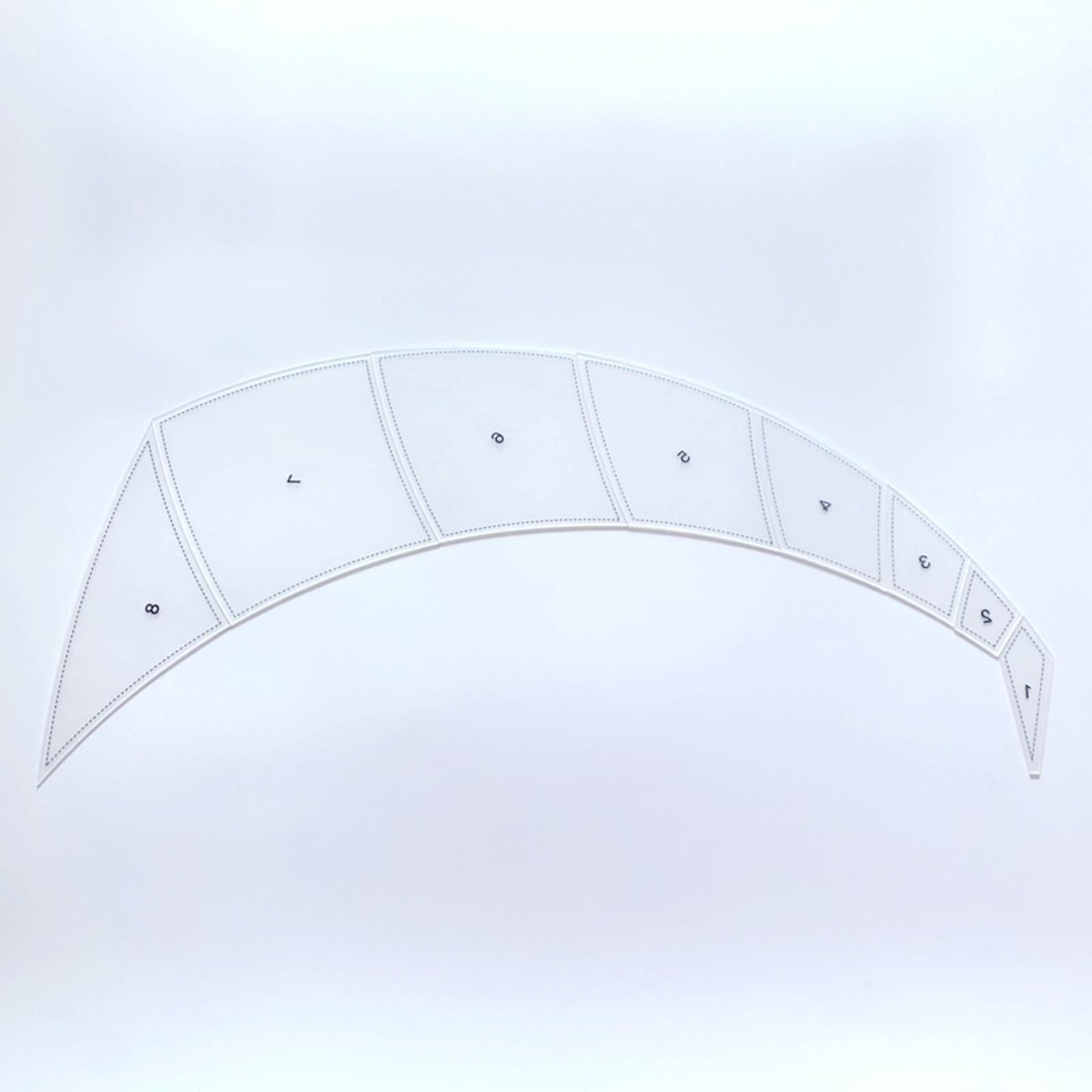 8 Pieces Diamond Quilting Acrylic Templates Cloth Cutting Rulers DIY Tool M