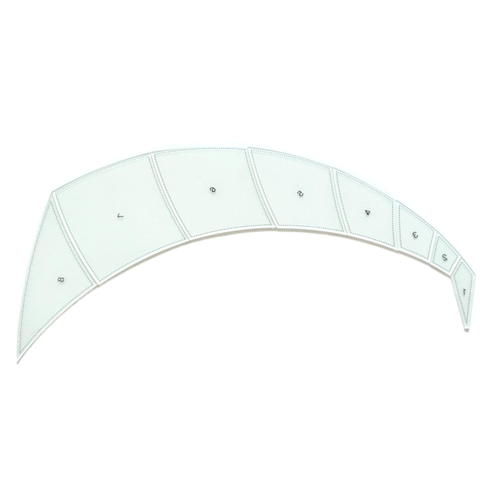 8 Pieces Diamond Quilting Acrylic Templates Cloth Cutting Rulers DIY Tool M