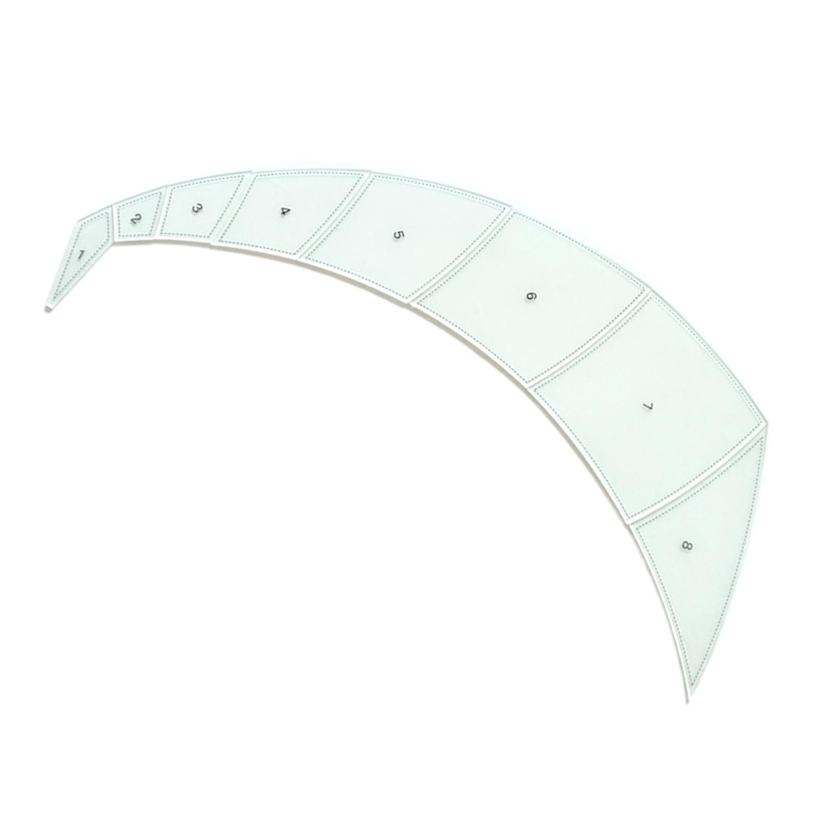 8 Pieces Diamond Quilting Acrylic Templates Cloth Cutting Rulers DIY Tool M