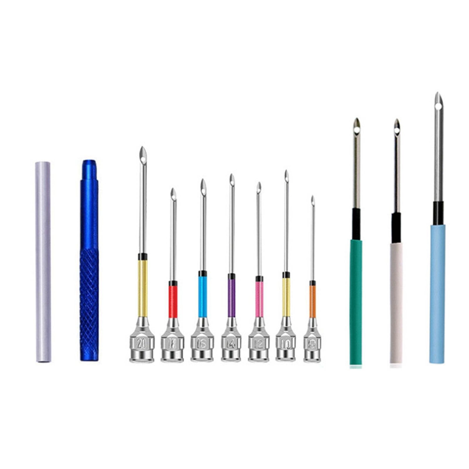 12 Pieces DIY Punch Needle Embroidery Kit for Making Rug Adults Knitting A