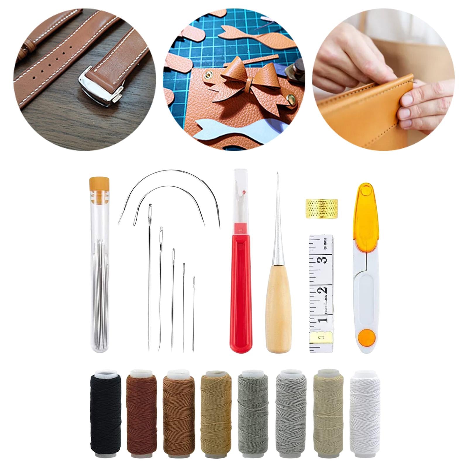 29 Pieces Leather Craft Sewing Tools Kit for Repair Working Hand Sewing