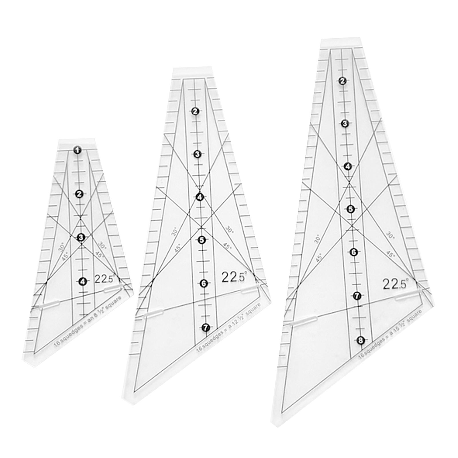 Sewing Acrylic Creative DIY Craft Quilting Ruler for Tailor Sewing Lover M