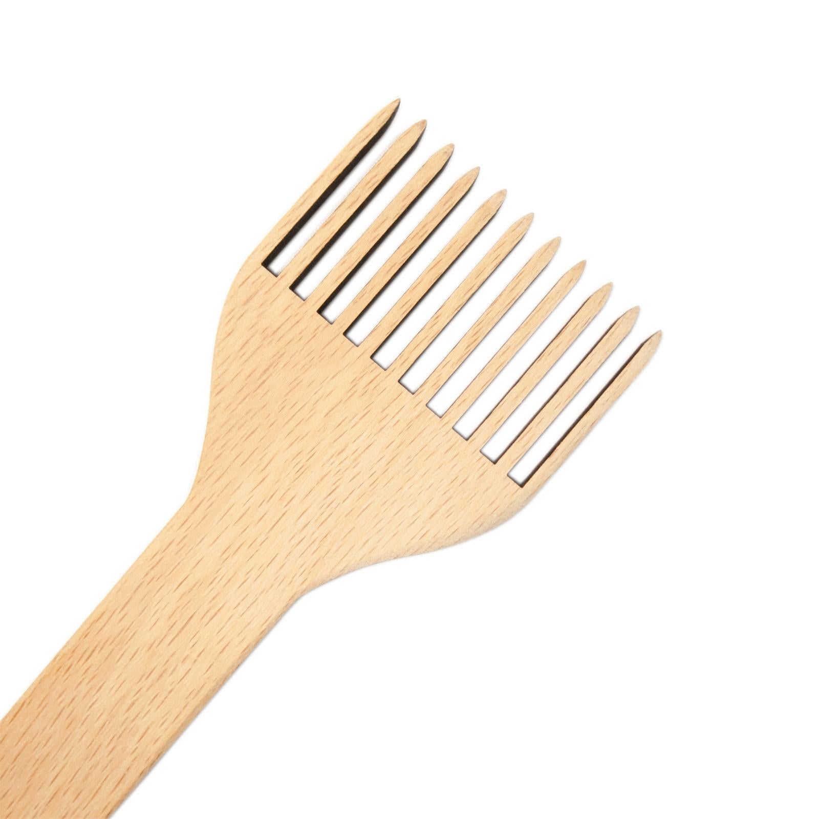 Wooden Weaving Loom Comb Double-Ended Handcraft Tapestry Crafts Weaving Tool