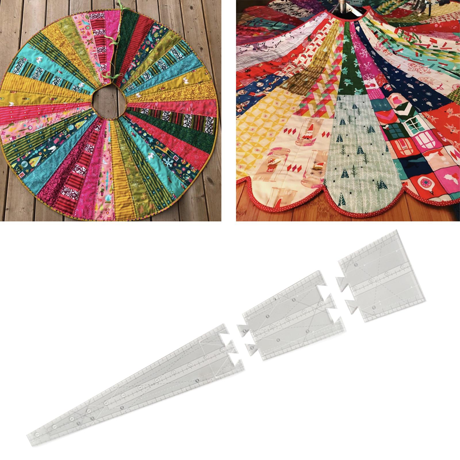 Triangle Quilting Template Sewing Cutting Patchwork Ruler 22inch Length