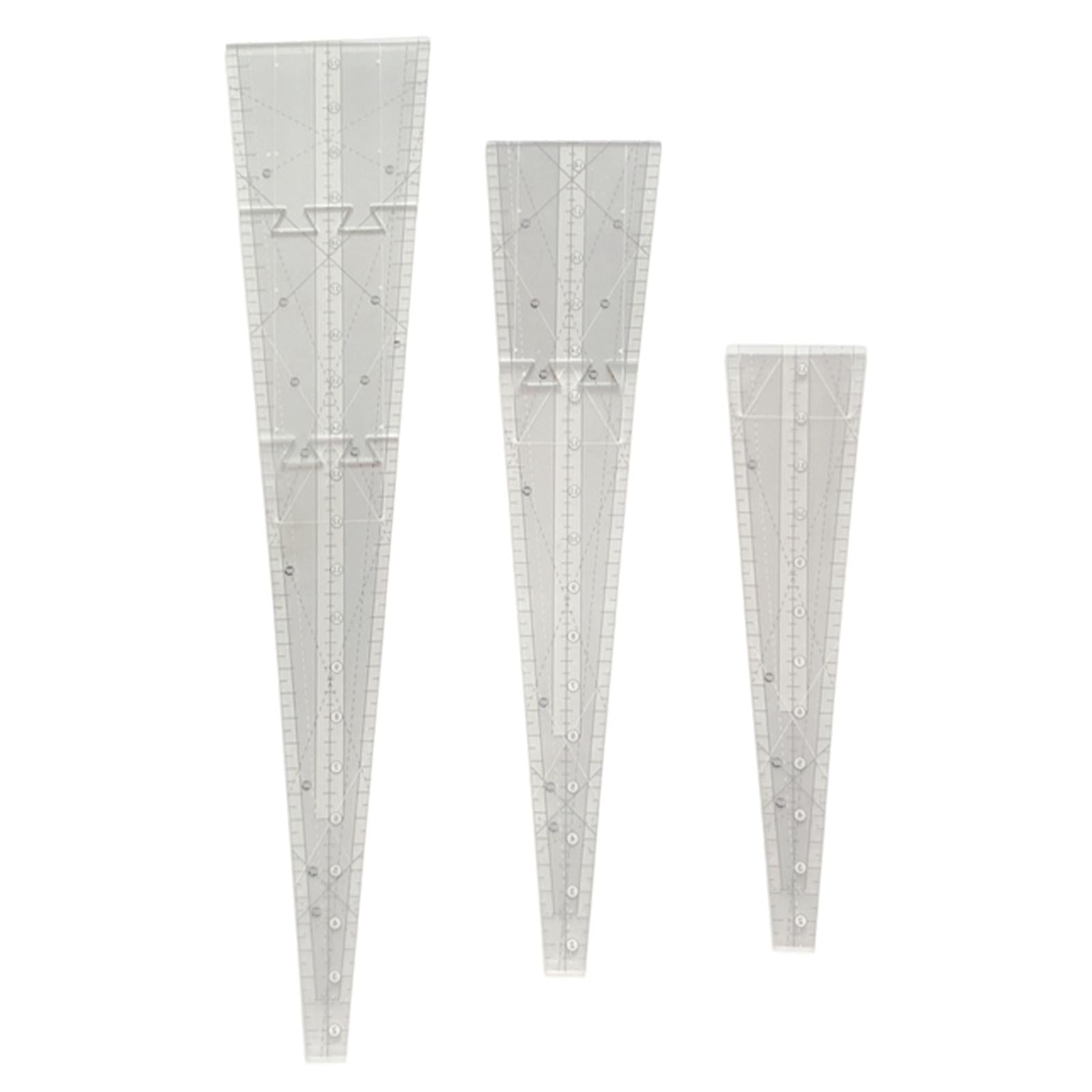 Triangle Quilting Template Sewing Cutting Patchwork Ruler 22inch Length