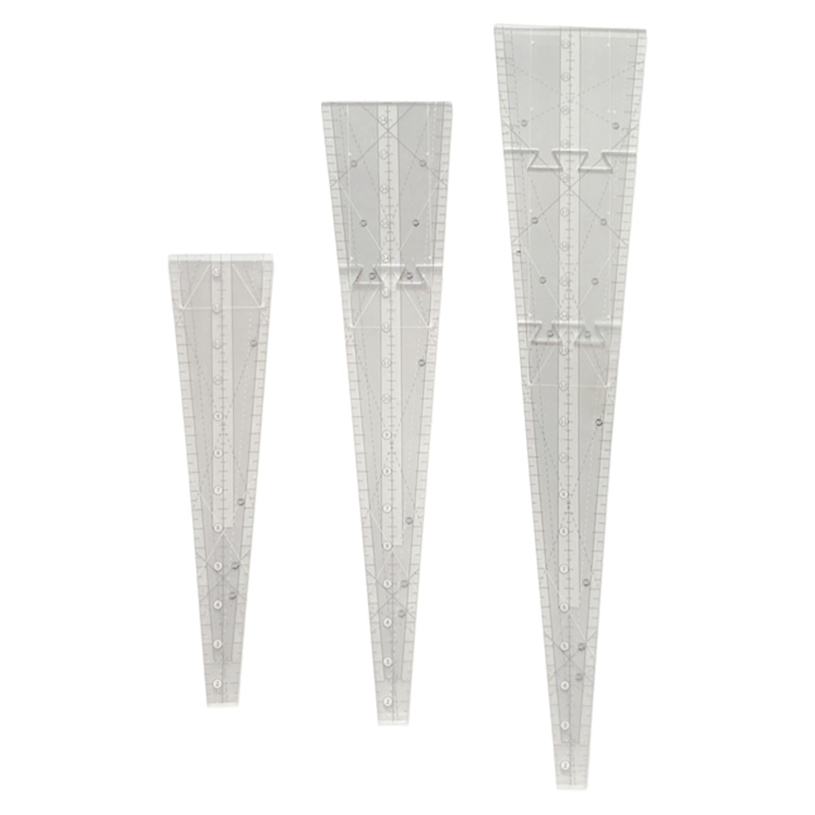 Triangle Quilting Template Sewing Cutting Patchwork Ruler 22inch Length