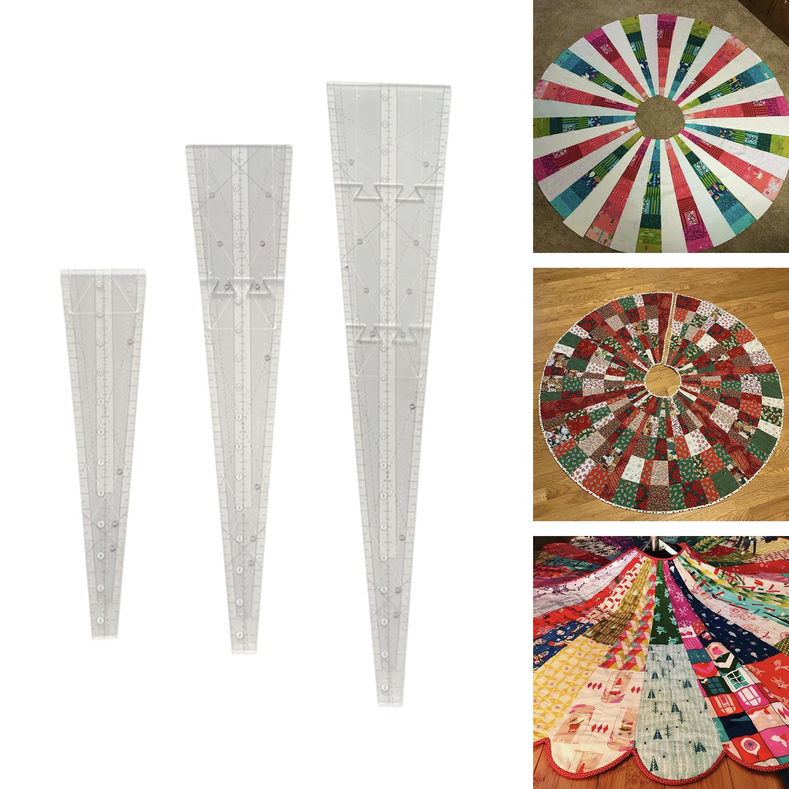 Triangle Quilting Template Sewing Cutting Patchwork Ruler 22inch Length