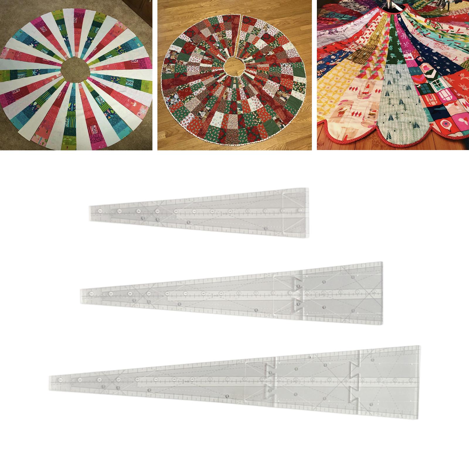 Triangle Quilting Template Sewing Cutting Patchwork Ruler 22inch Length