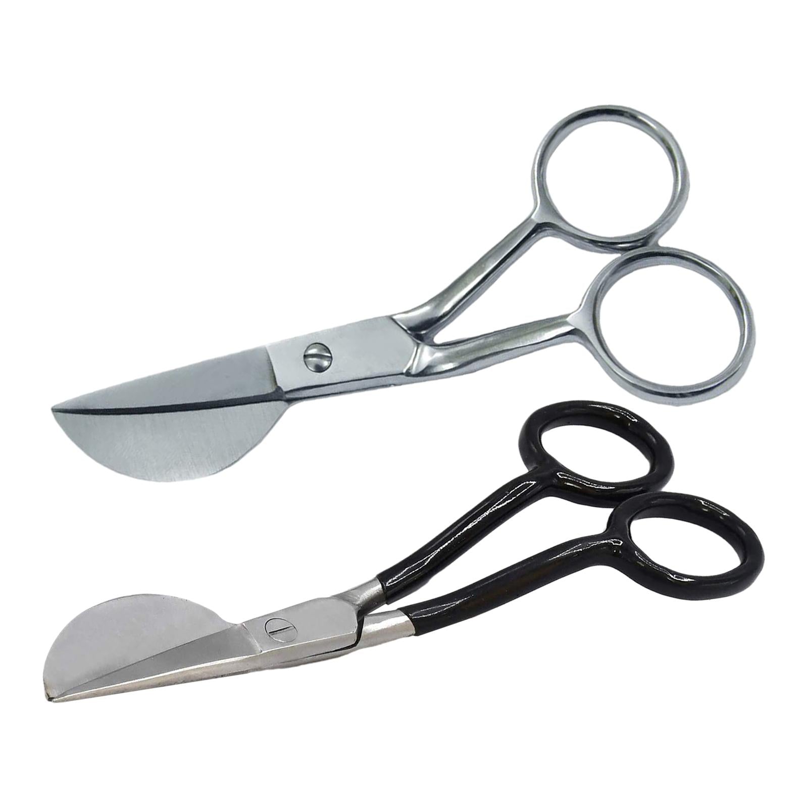 7 Duckbill Applique Scissors for Thread Tufted Carpet Fabric Shears Silver"