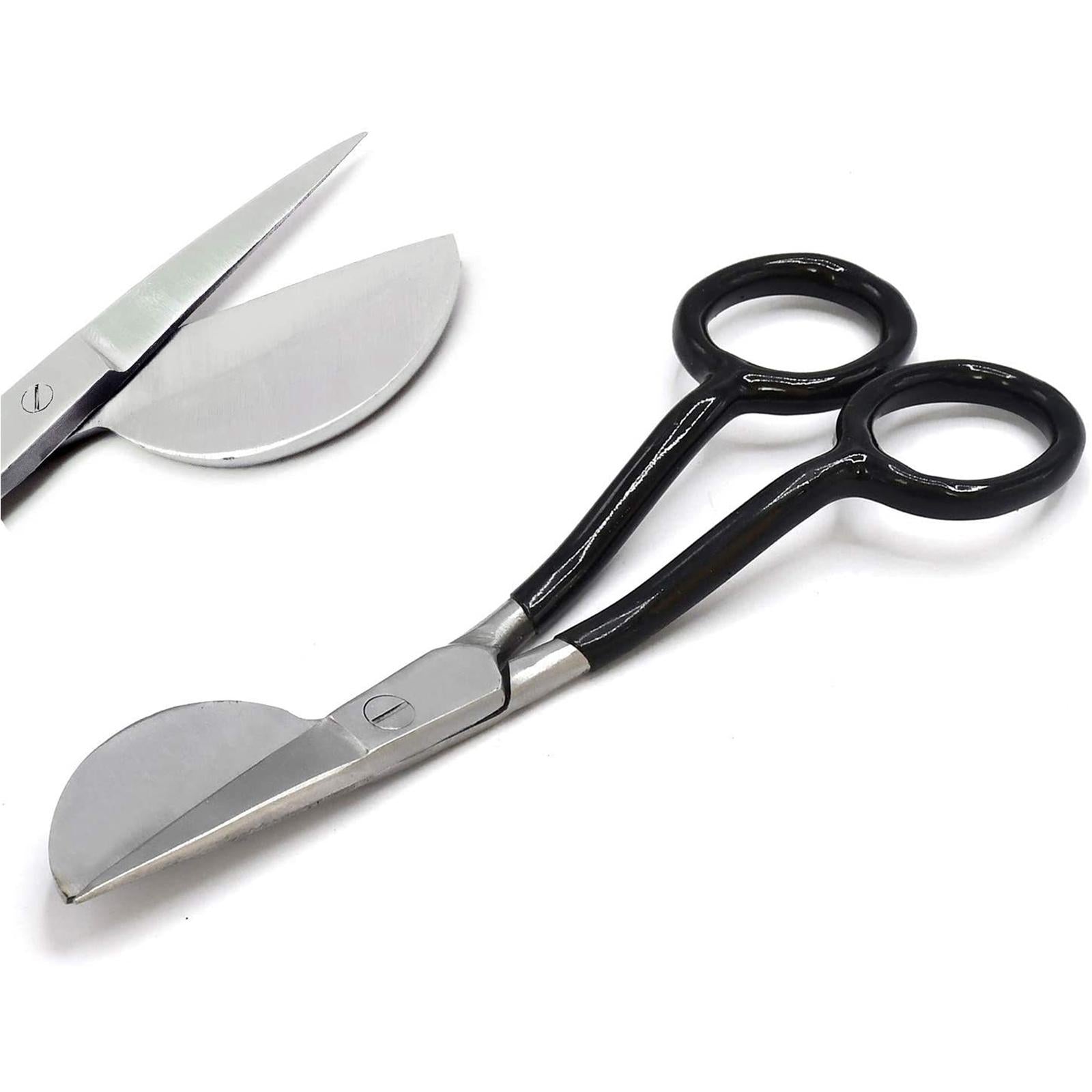 7 Duckbill Applique Scissors for Thread Tufted Carpet Fabric Shears Black"