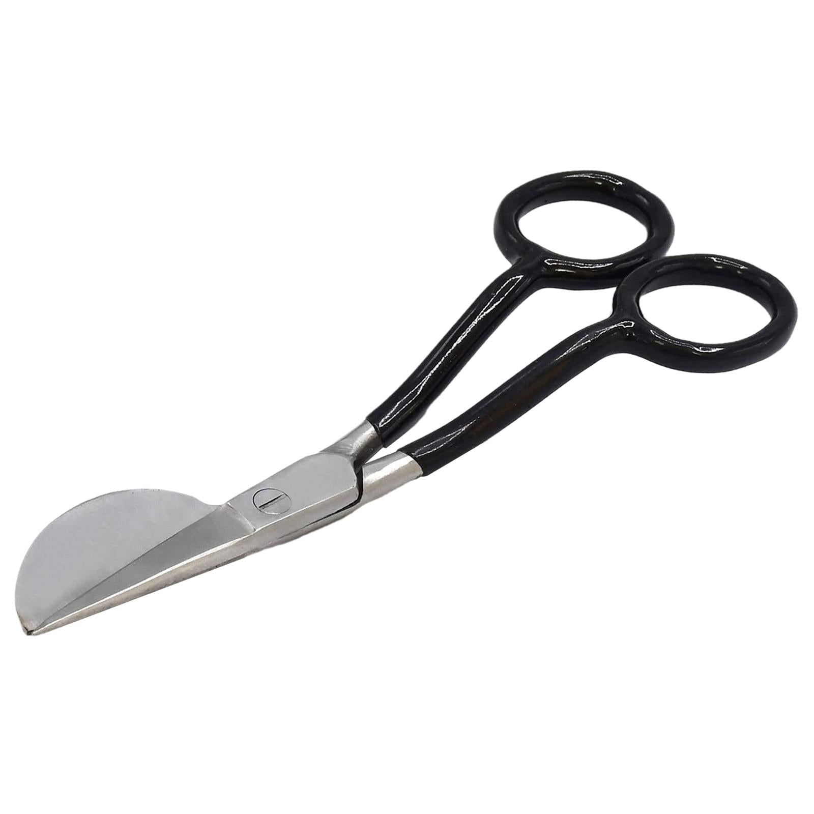 7 Duckbill Applique Scissors for Thread Tufted Carpet Fabric Shears Black"
