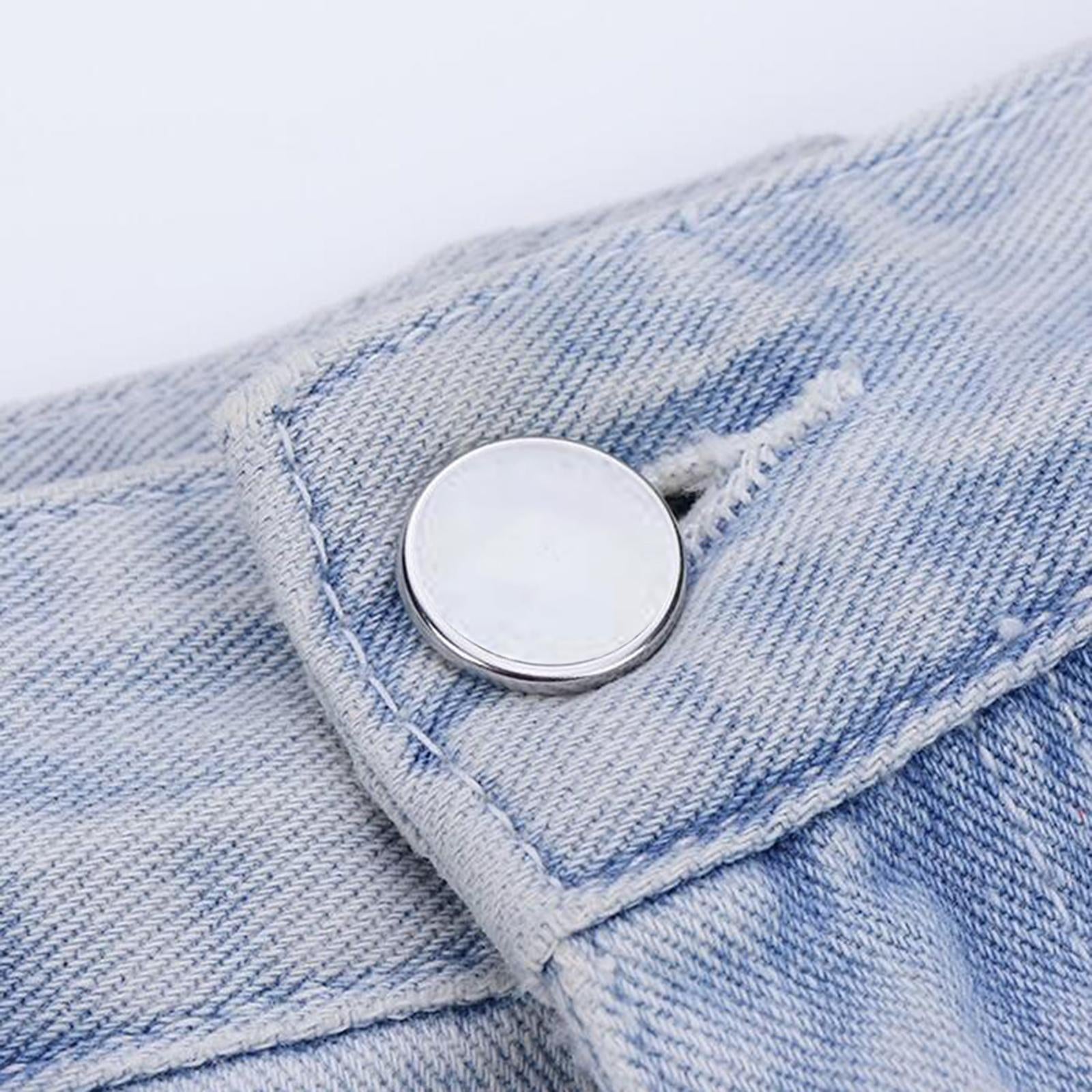 6 Pair Jean Curtain Button Clasps Snaps Fastener No Sew for Jackets Clothing 20mm