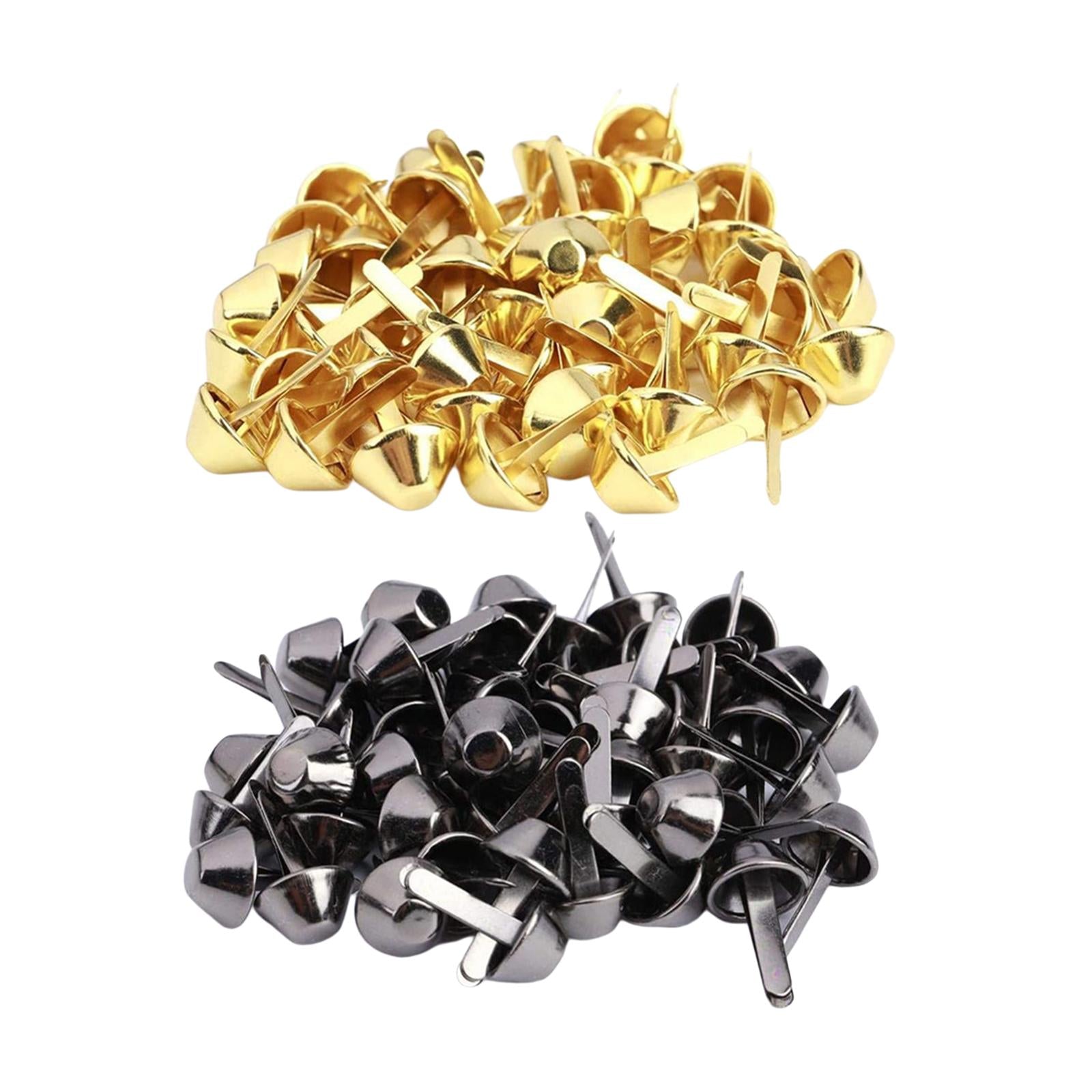 100Pcs Bag Feet Rivet Studs Spikes Cone Bottom Studs Bag Accessories 12mm Gold
