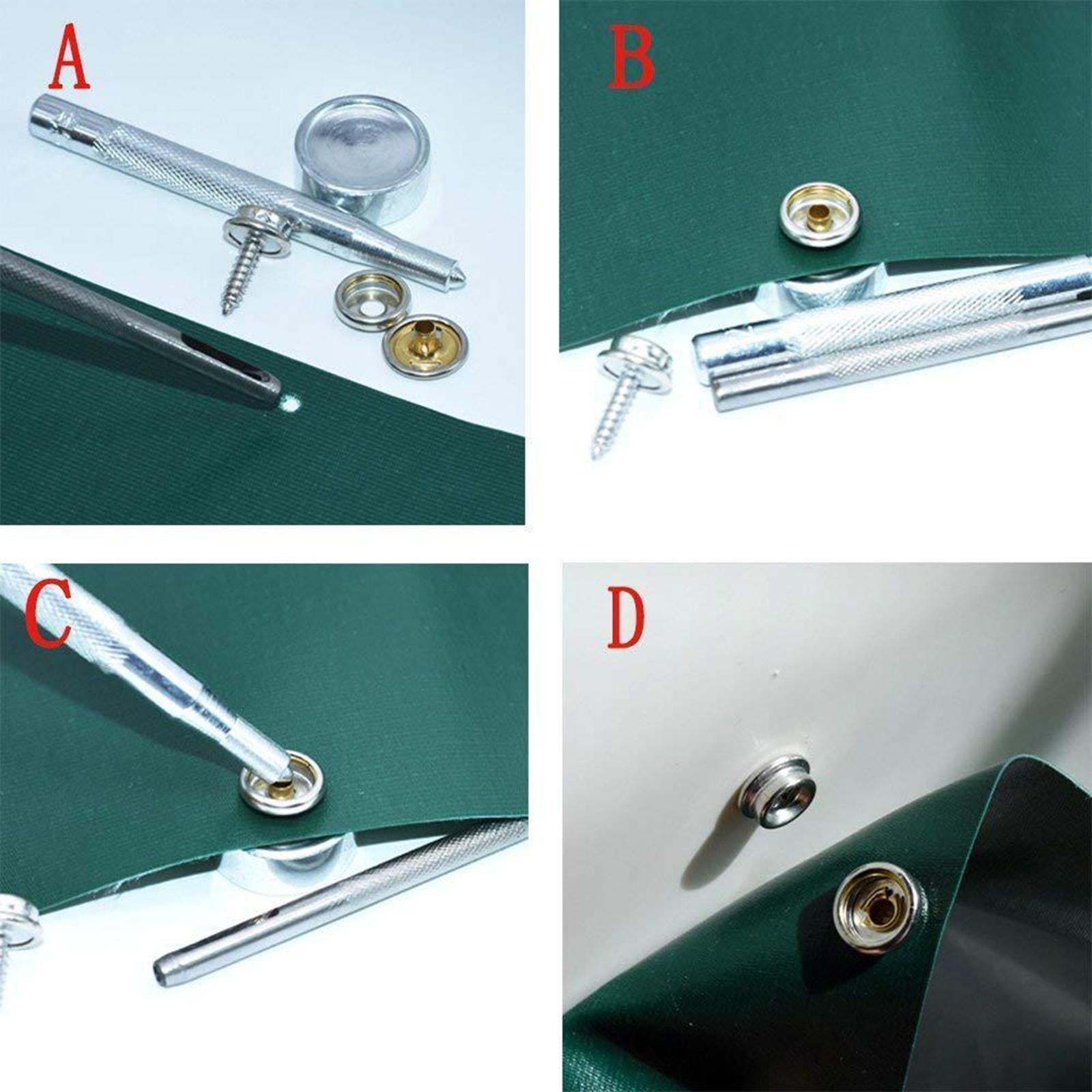 Canvas Tarp Snap Button Boat Cover Screw Fastener Furniture Buckle Tools