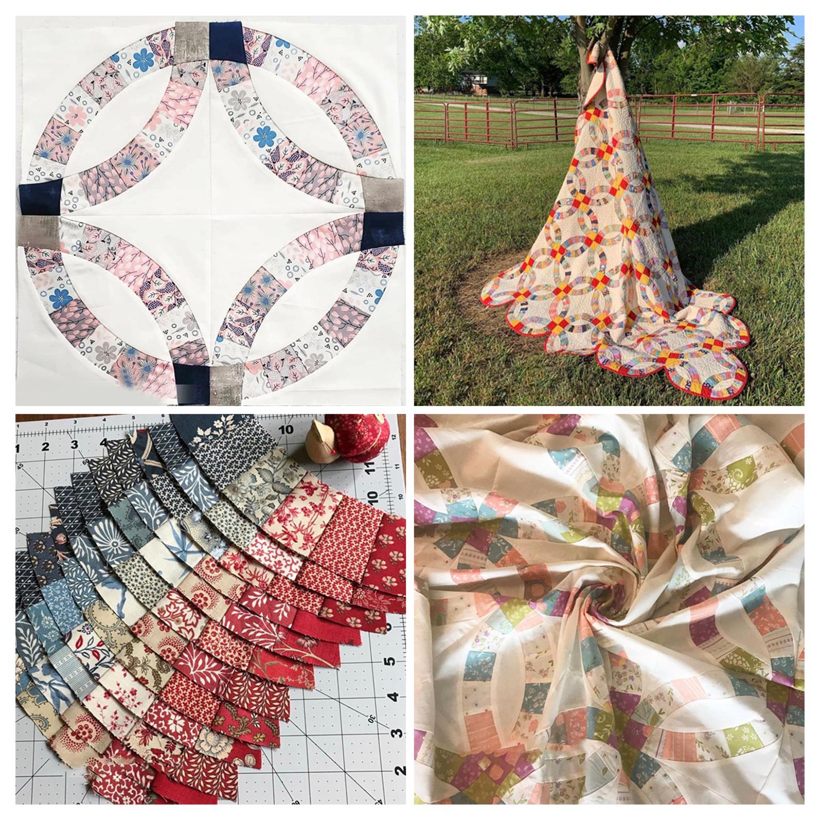 Quick Curve Quilt Template DIY Cutting Patchwork Art Quilting  6.5x5.1inch